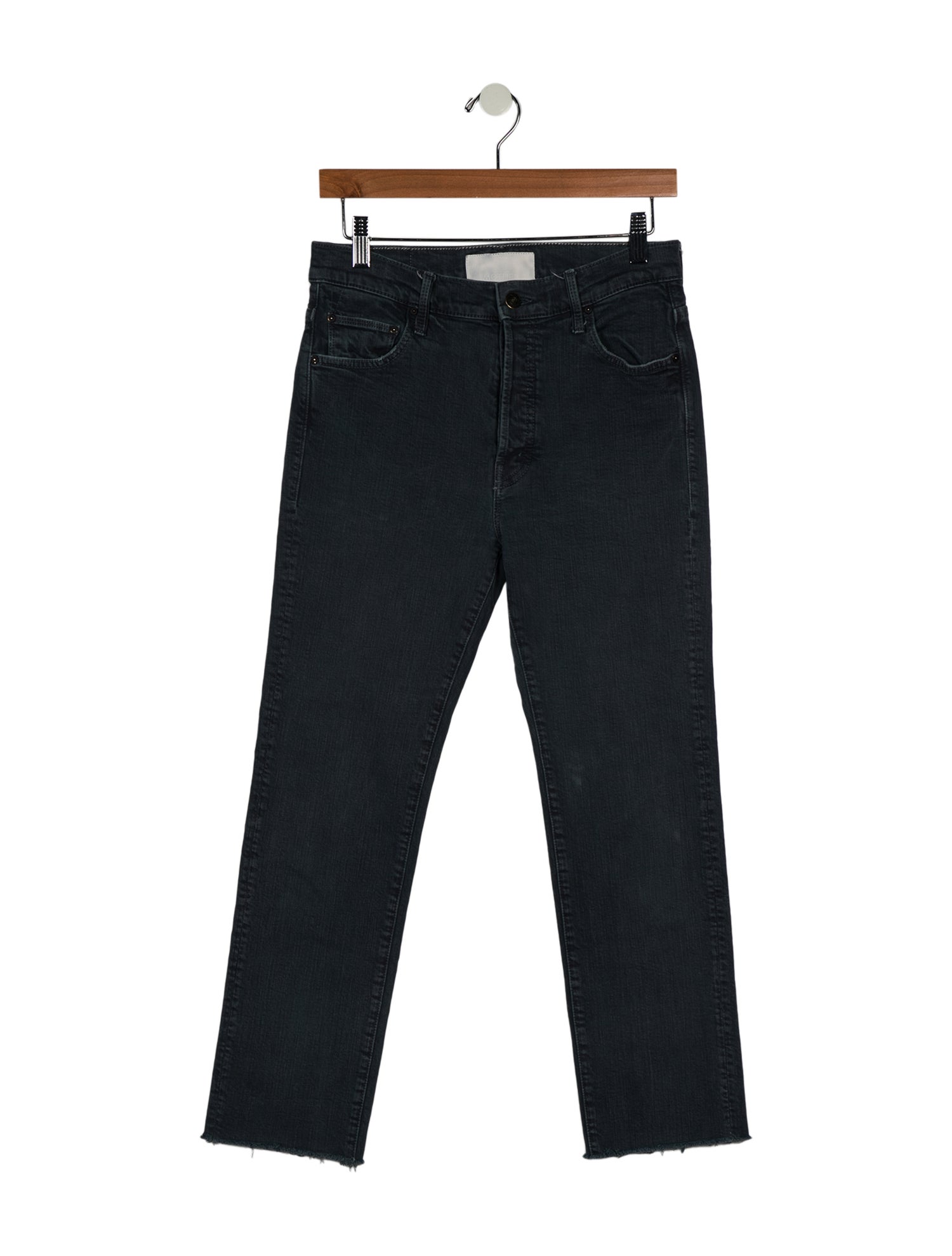 Mother Mid-Rise Straight Leg Jeans