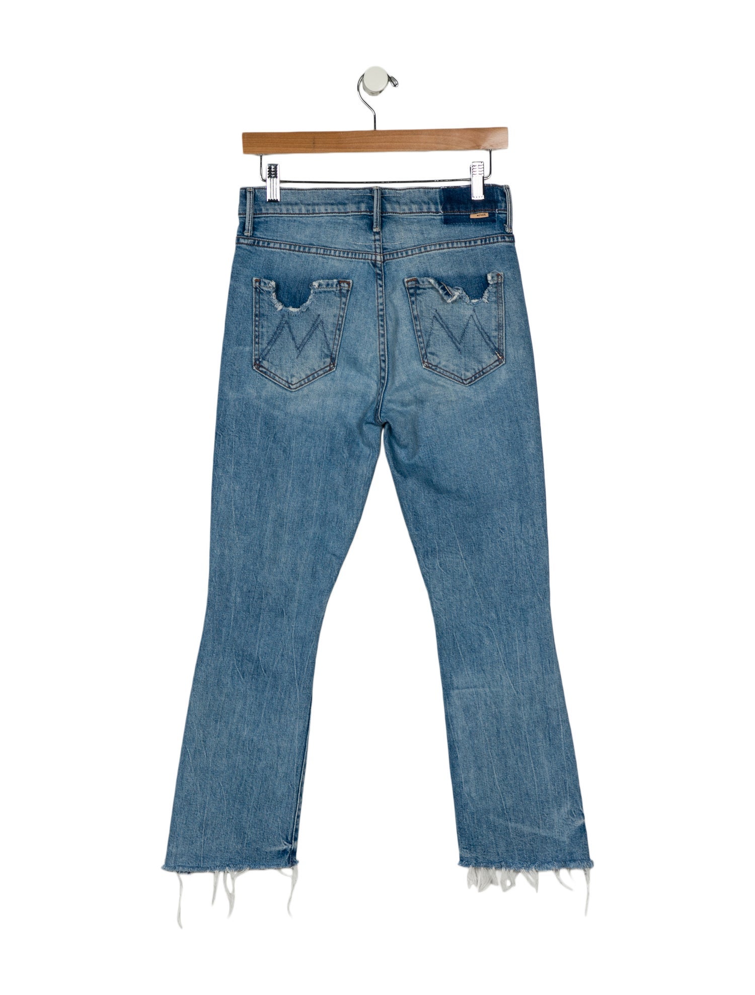 Mother Mid-Rise Straight Leg Jeans