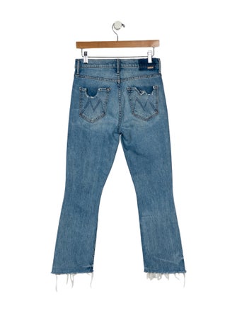 Mother Mid-Rise Straight Leg Jeans