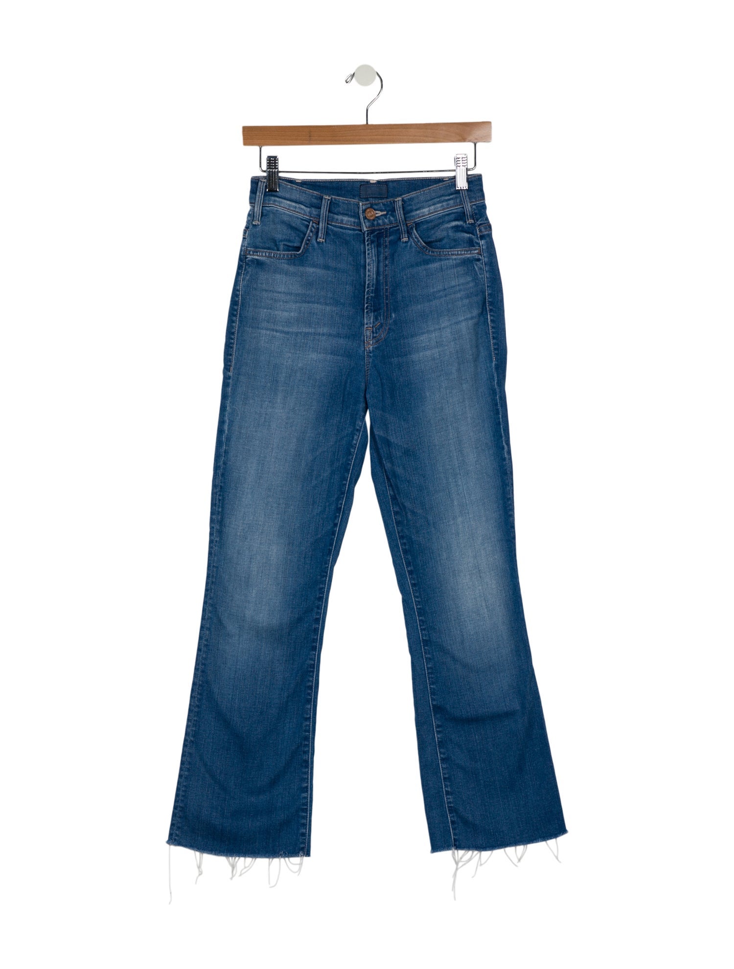 Mother Mid-Rise Straight Leg Jeans