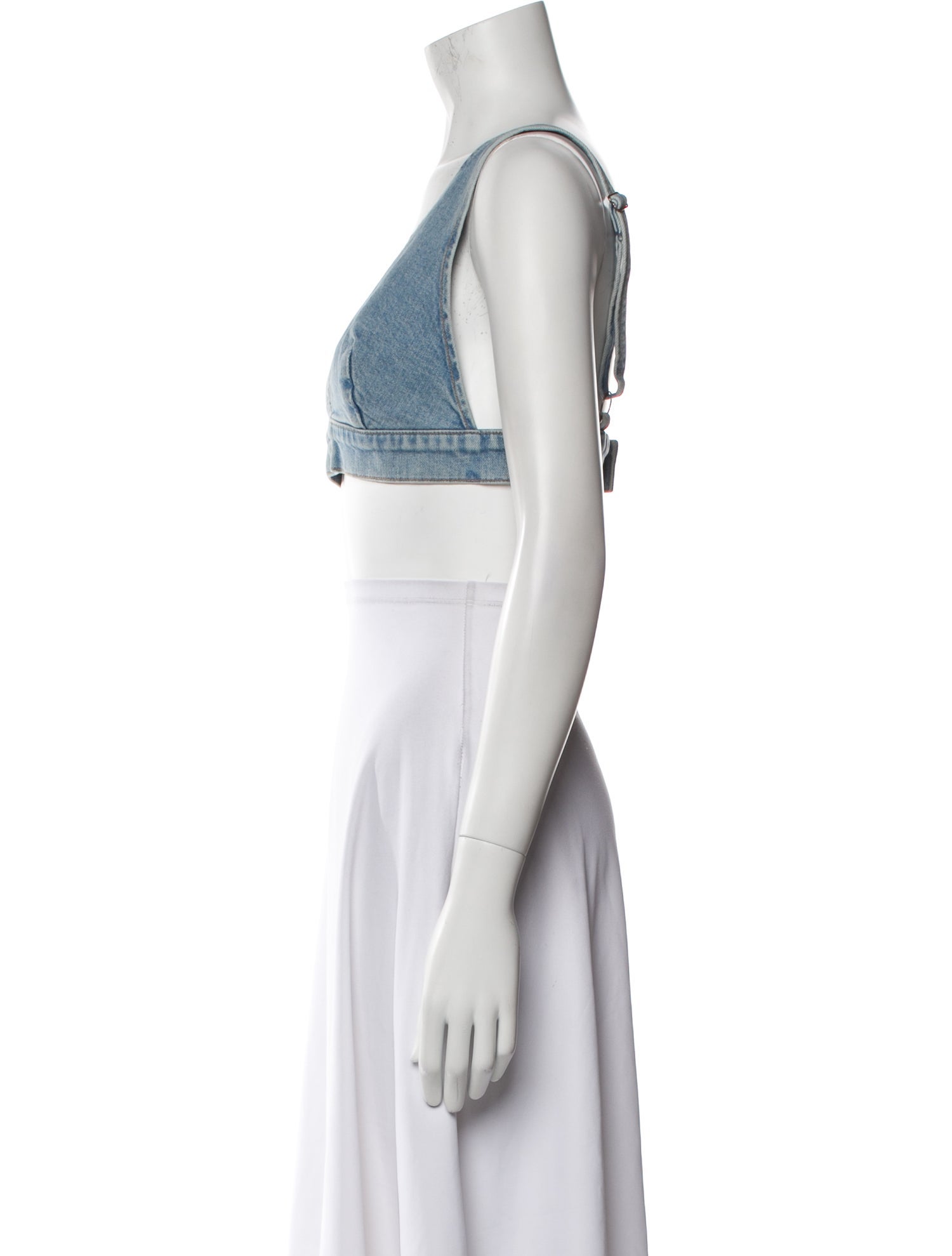Mother V-Neck Sleeveless Crop Top