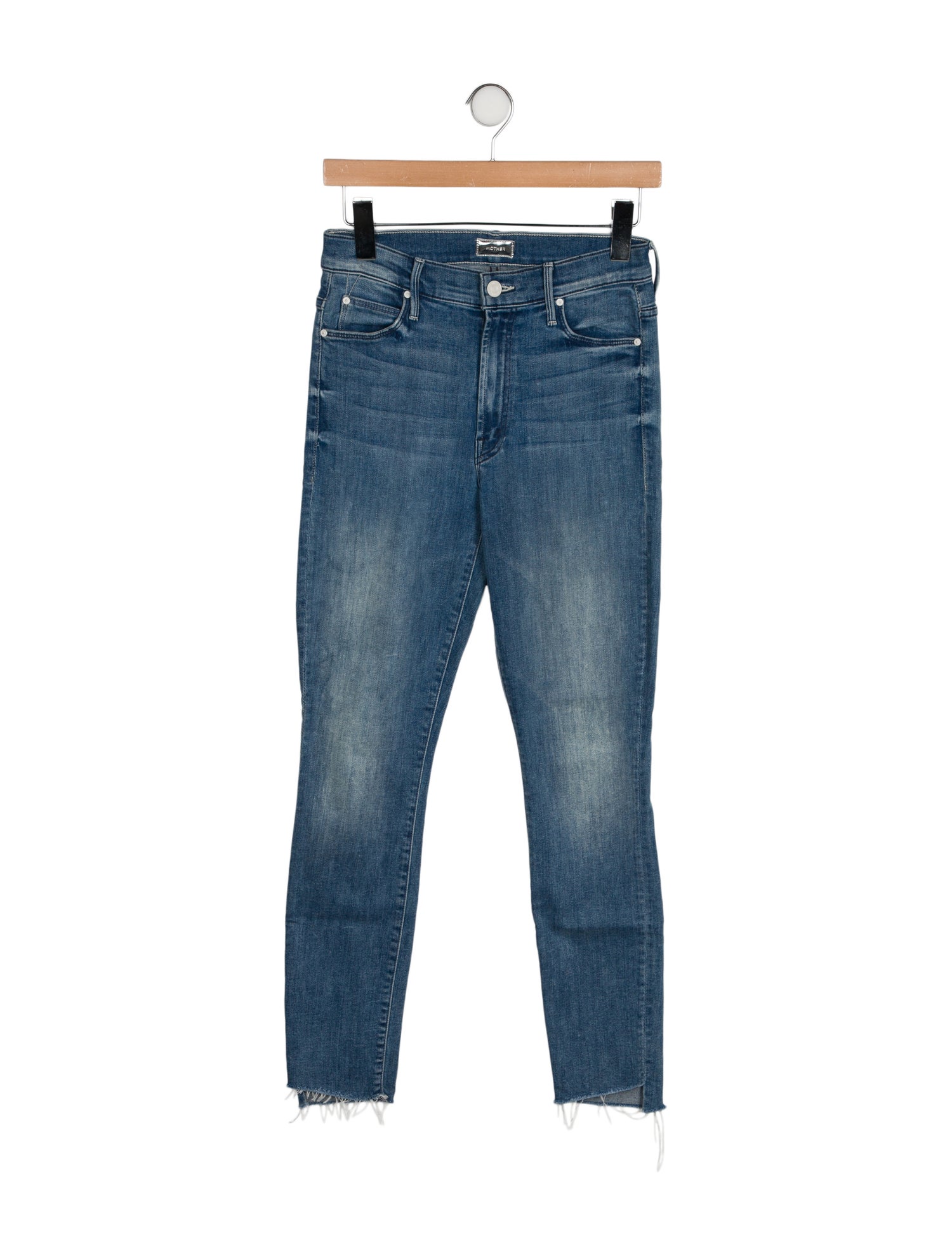 Mother Mid-Rise Skinny Leg Jeans