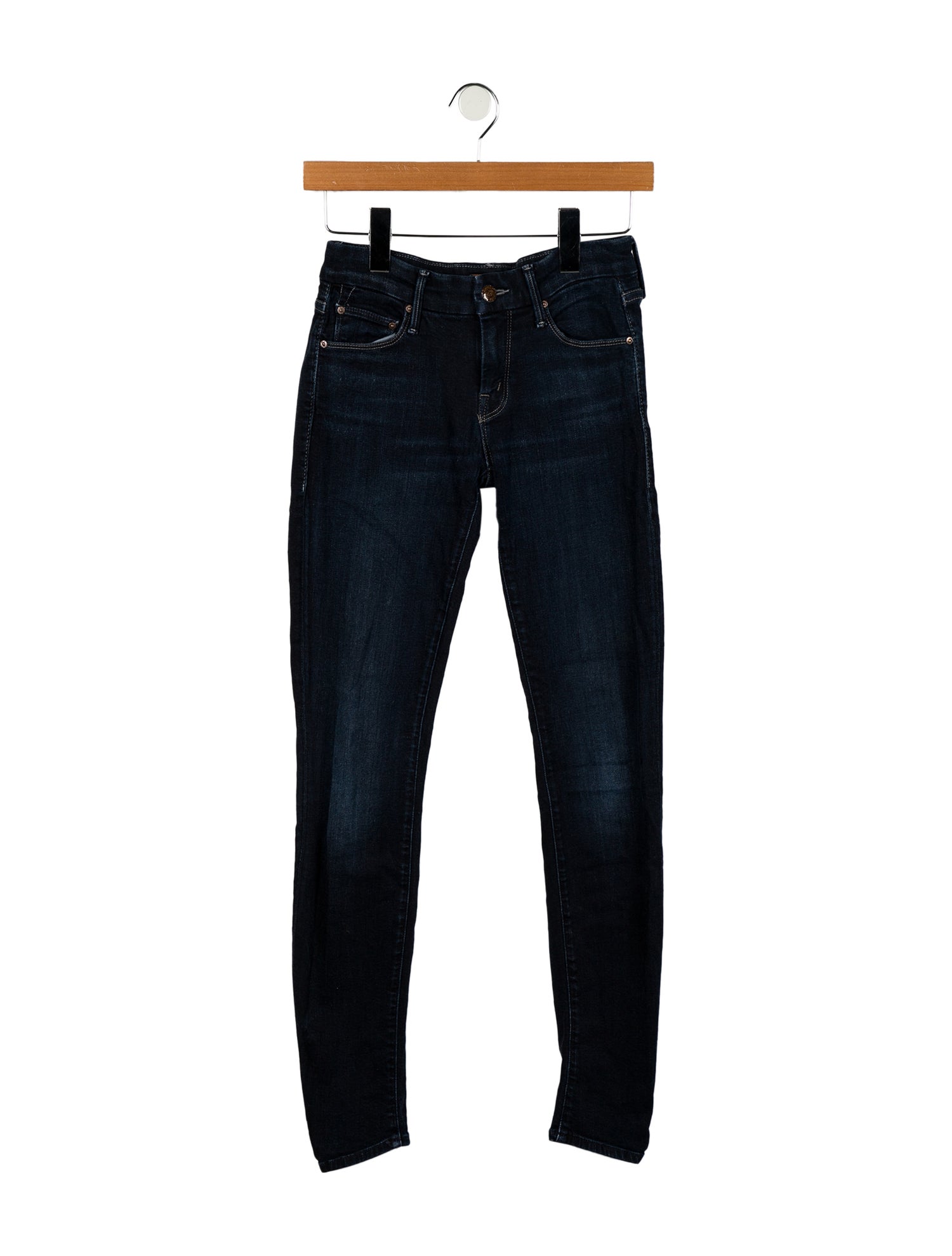 Mother Mid-Rise Skinny Leg Jeans