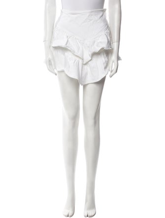 Mother Ruffle Embellishment Mini Skirt