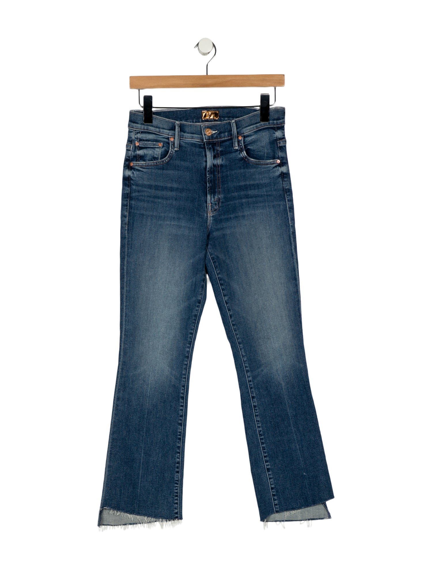 Mother Mid-Rise Straight Leg Jeans