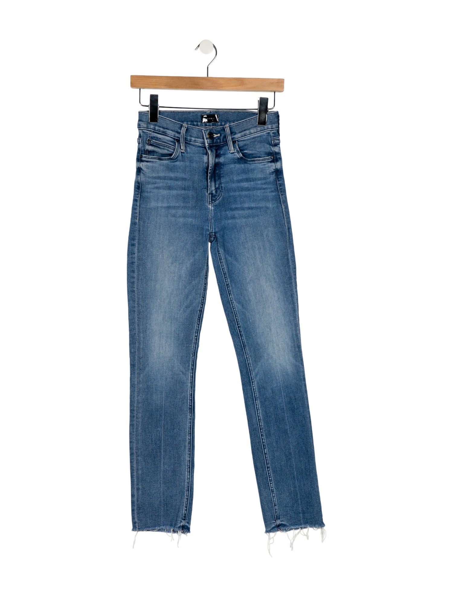 Mother Mid-Rise Straight Leg Jeans