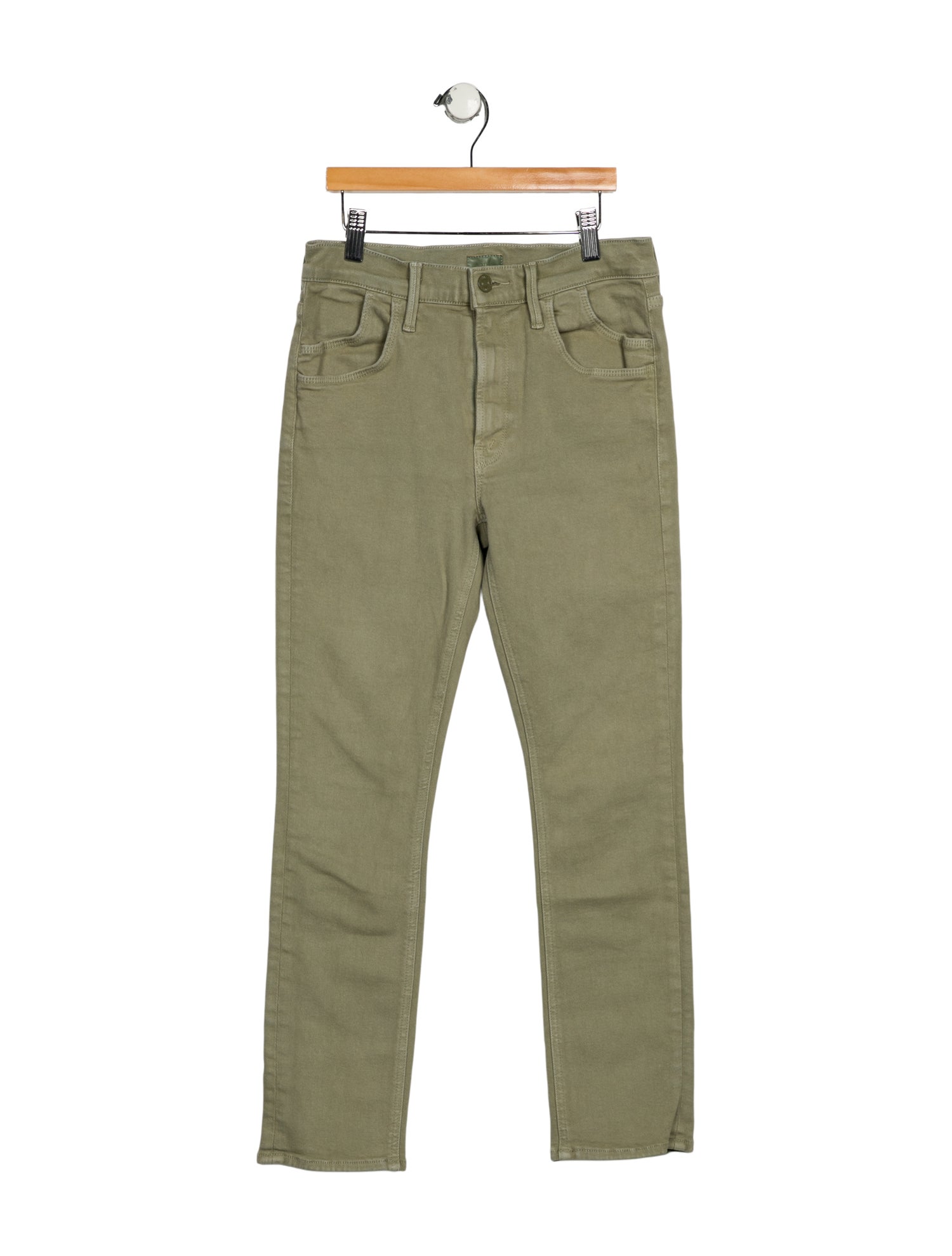 Mother Mid-Rise Straight Leg Jeans