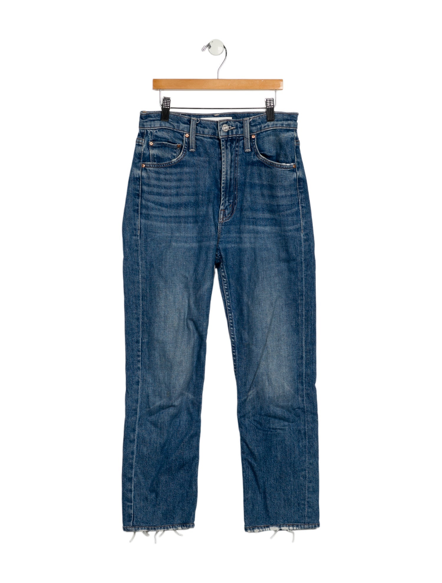 Mother High-Rise Straight Leg Jeans