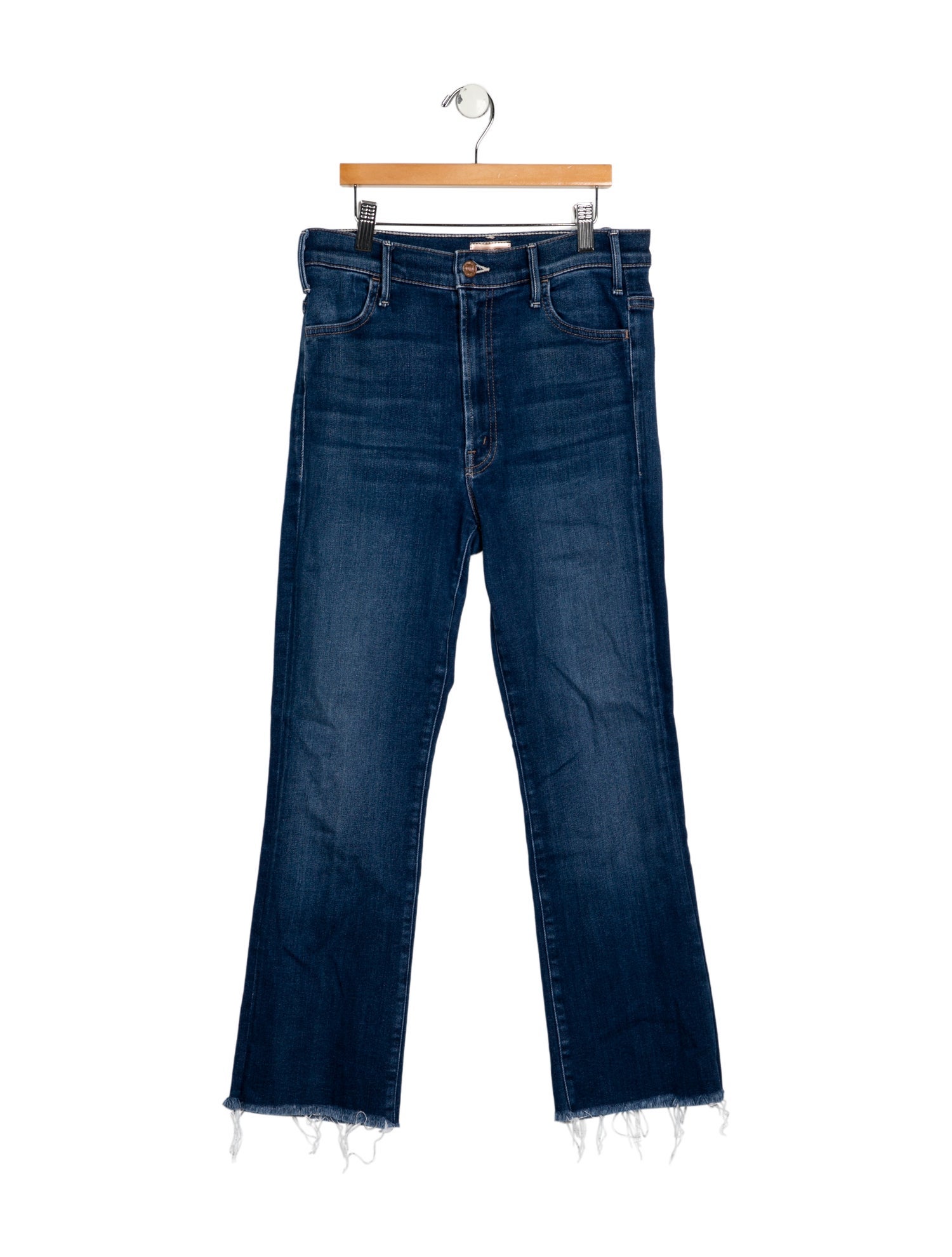 Mother Mid-Rise Straight Leg Jeans
