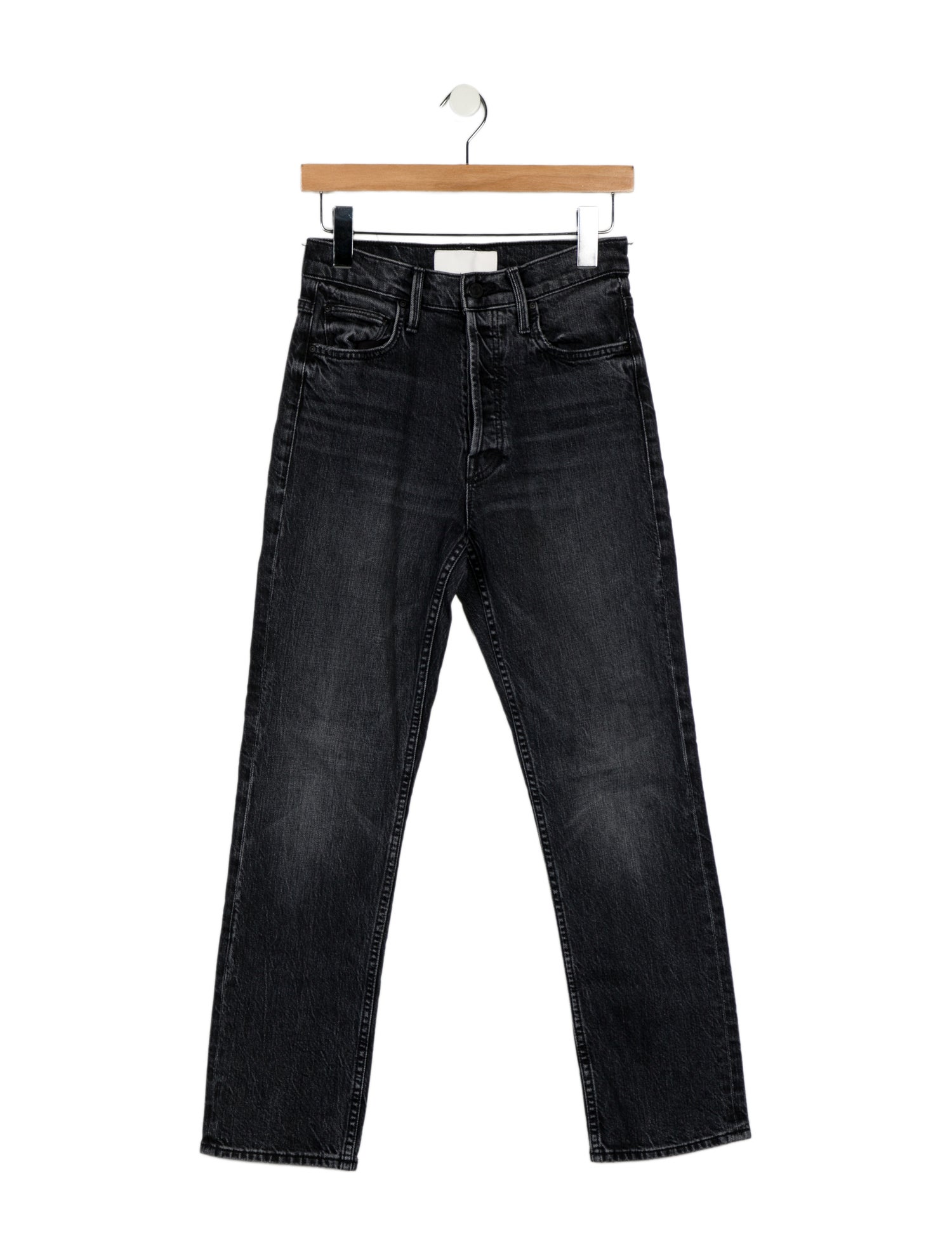 Mother Mid-Rise Straight Leg Jeans