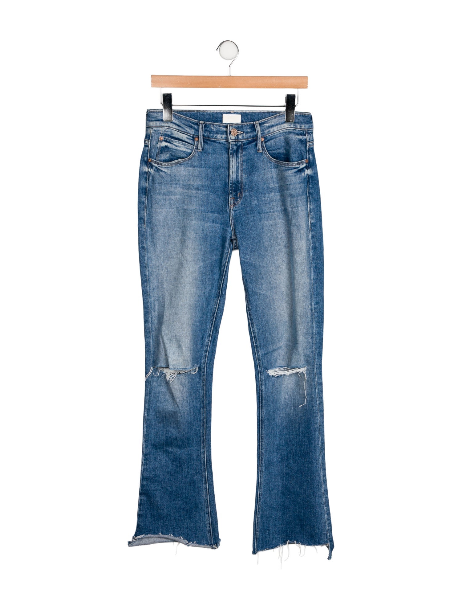 Mother Mid-Rise Straight Leg Jeans