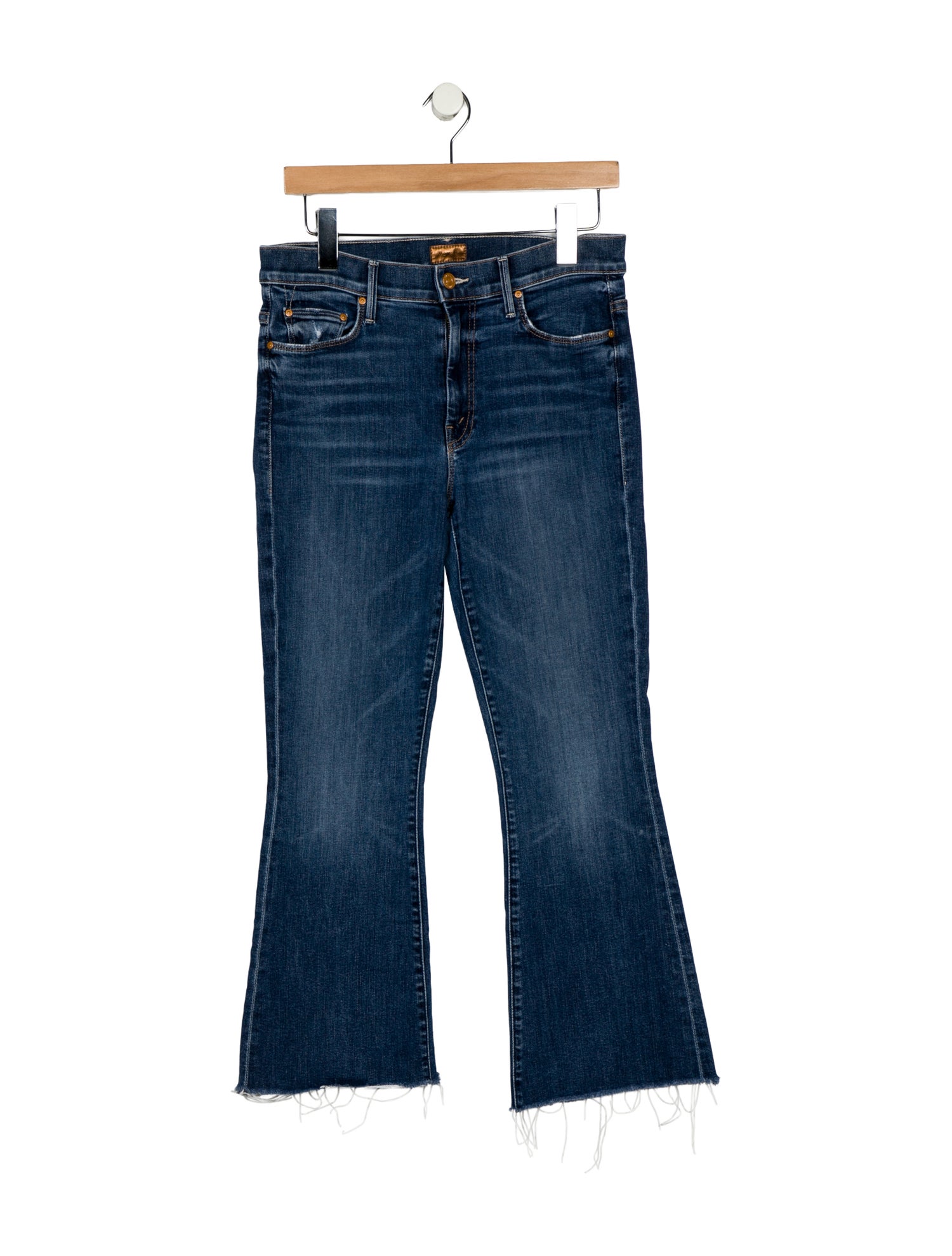 Mother Mid-Rise Wide Leg Jeans