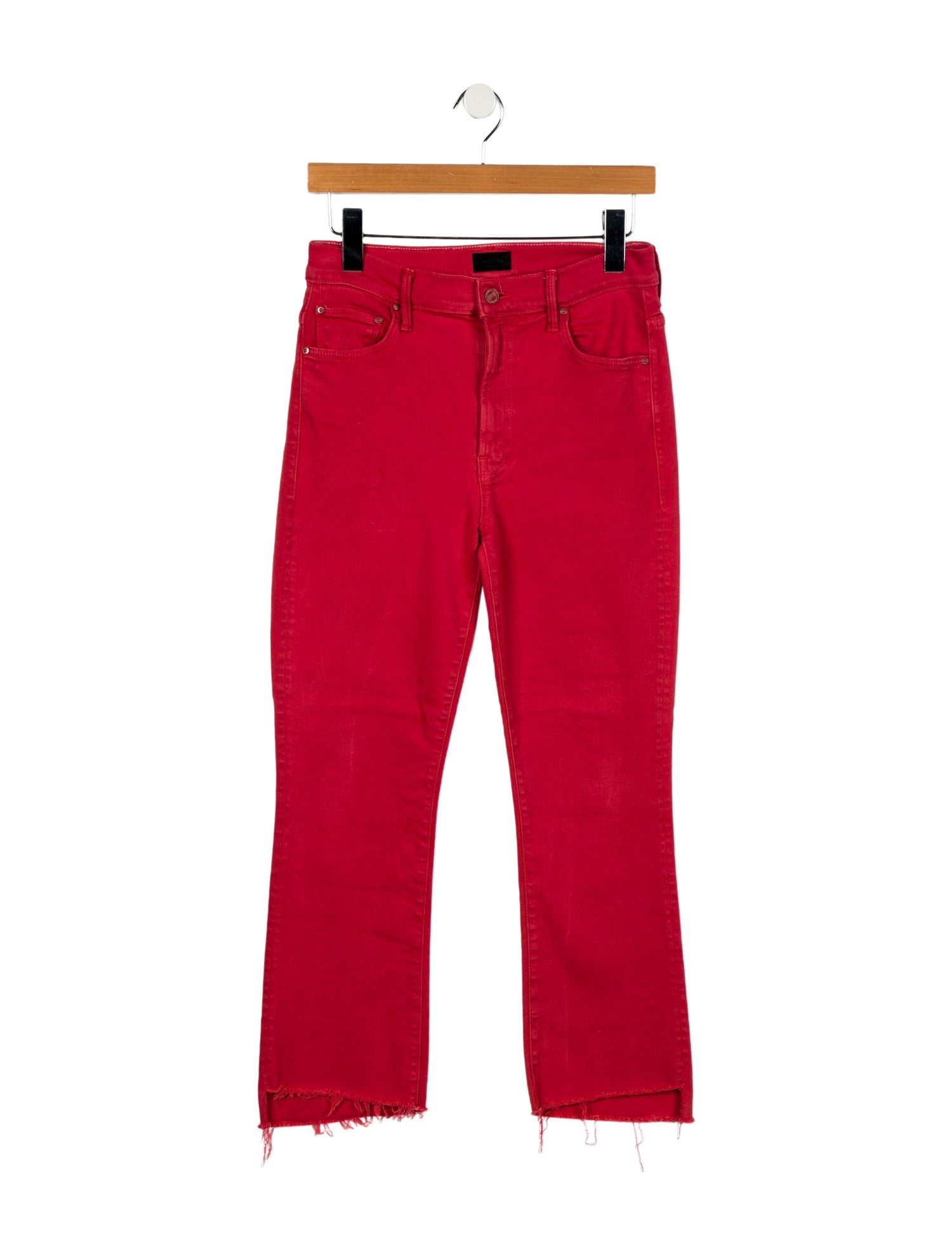 Mother Mid-Rise Straight Leg Jeans