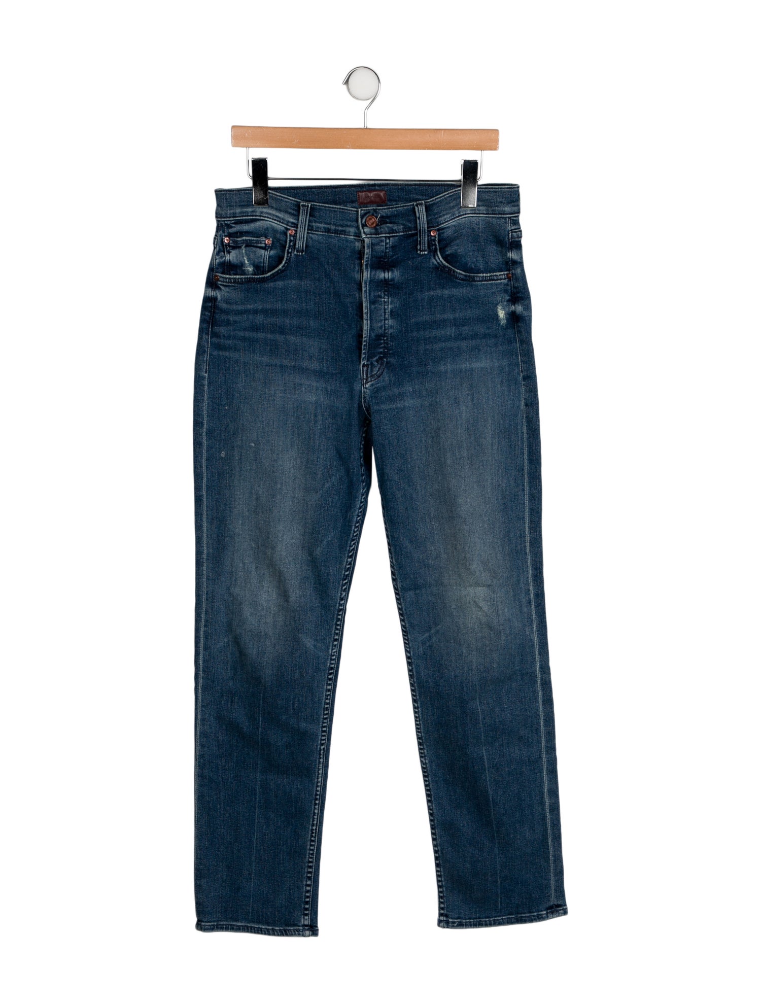 Mother High-Rise Straight Leg Jeans