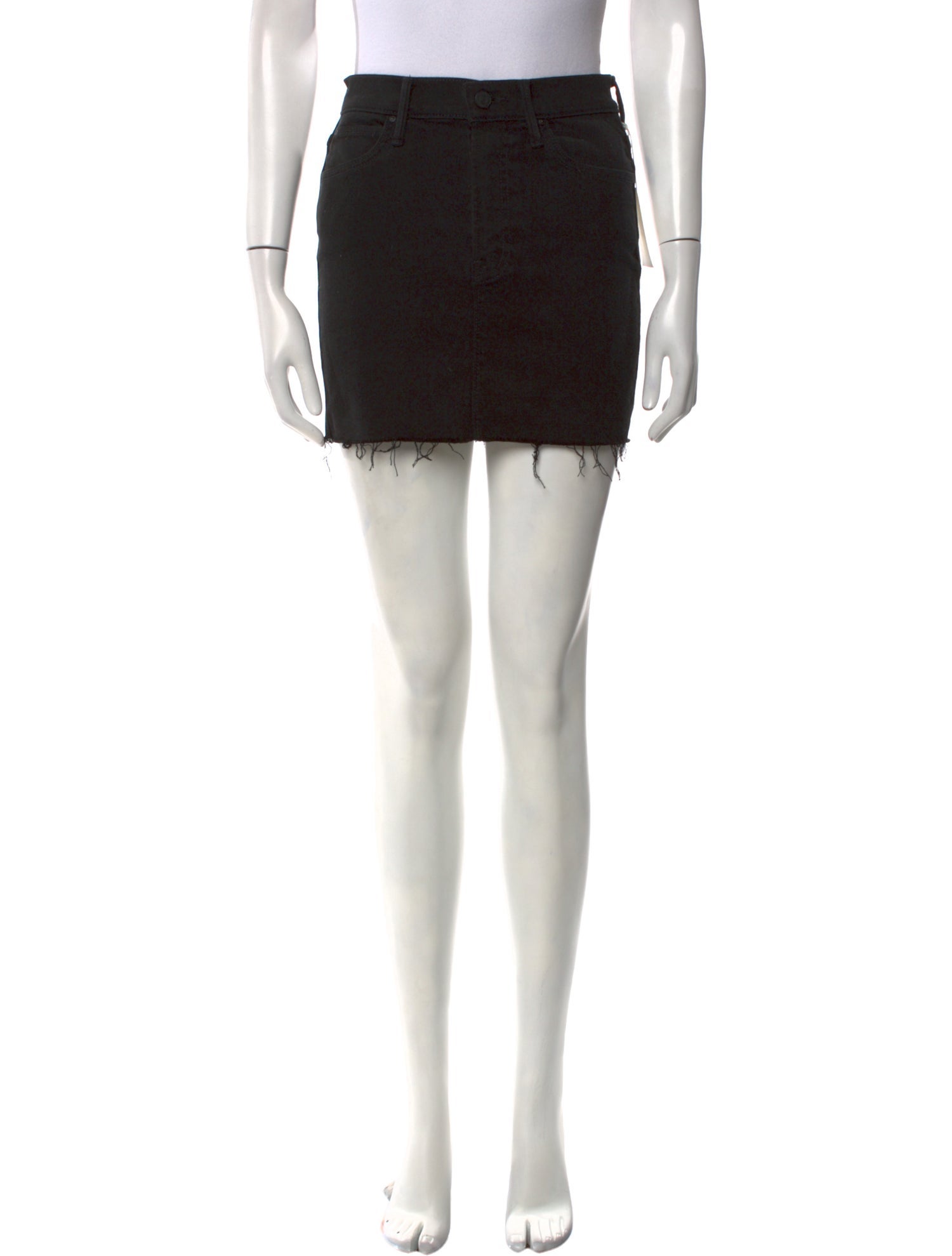 Mother Distressed Accents Mini Skirt