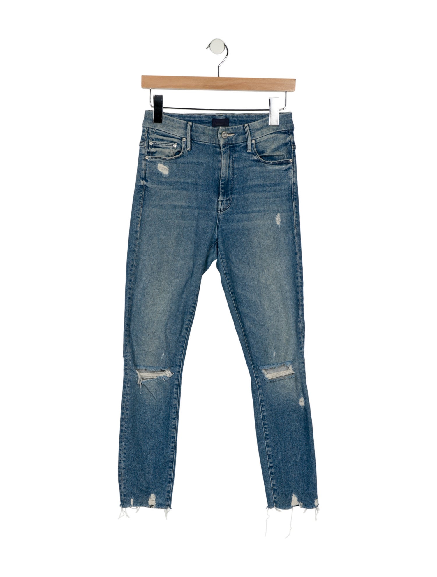 Mother Mid-Rise Skinny Leg Jeans