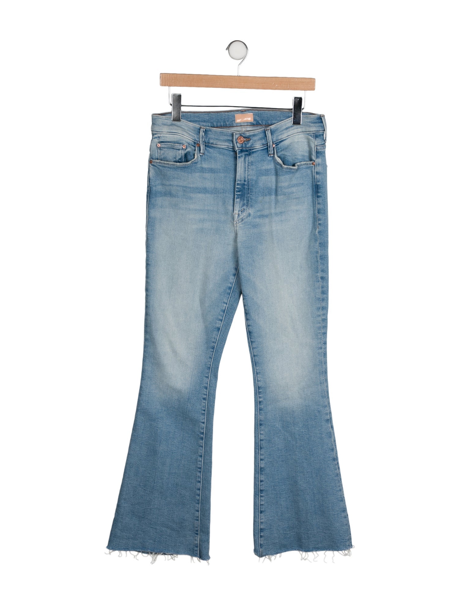 Mother Mid-Rise Wide Leg Jeans