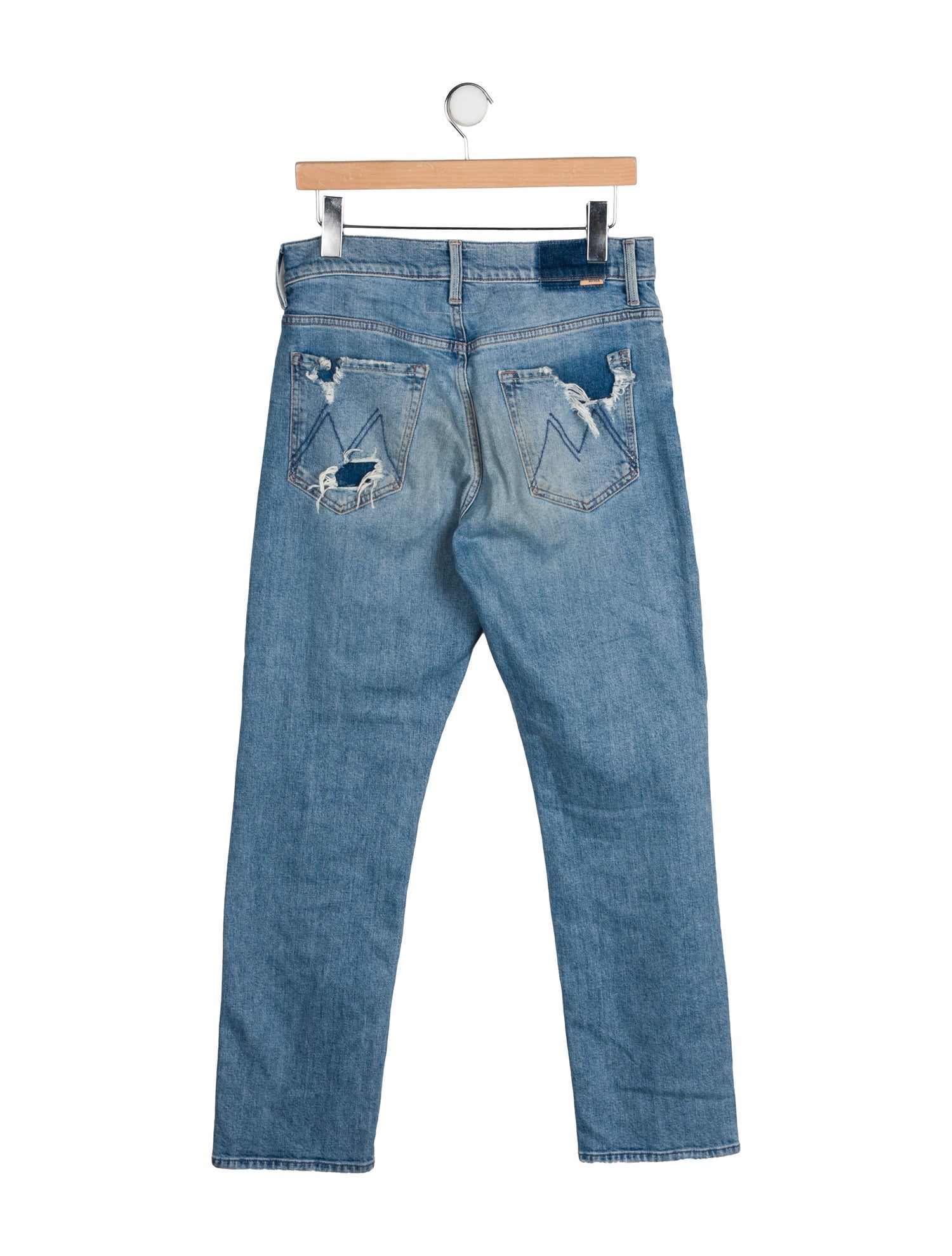 Mother High-Rise Straight Leg Jeans