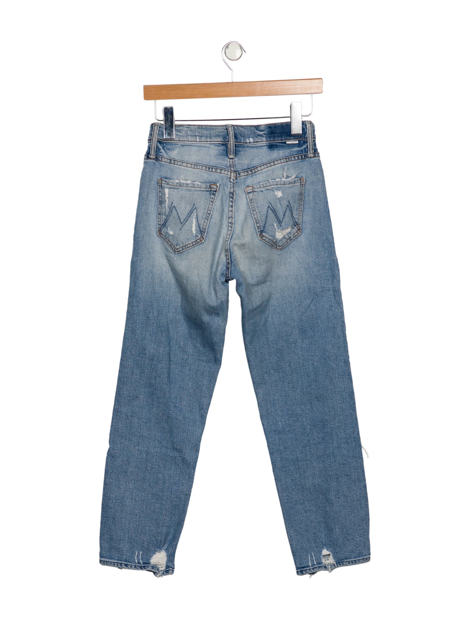 Mother Mid-Rise Straight Leg Jeans