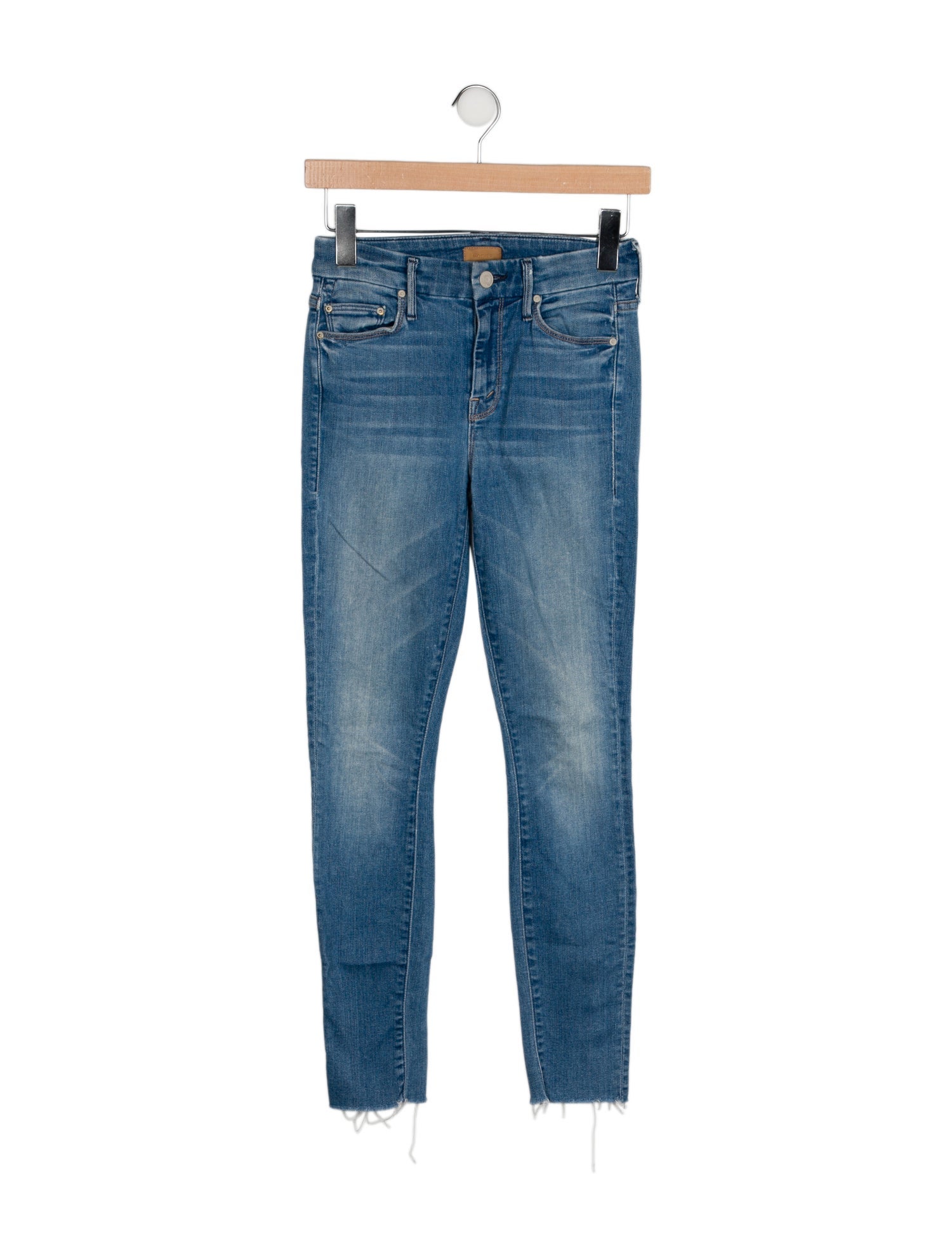 Mother Mid-Rise Skinny Leg Jeans