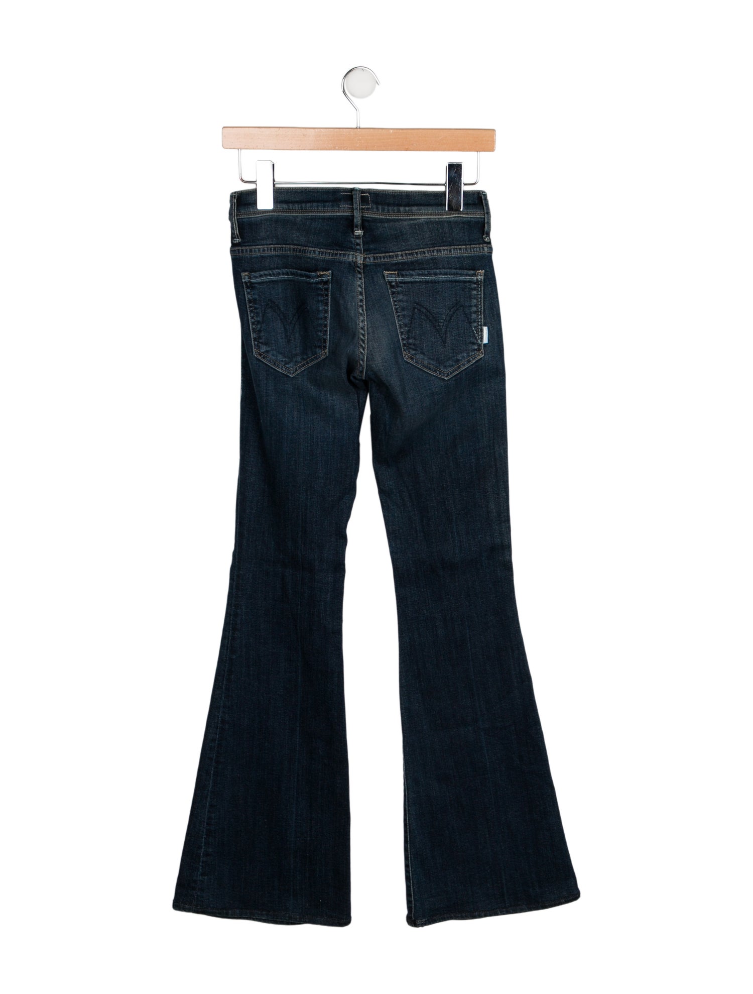 Mother Mid-Rise Wide Leg Jeans
