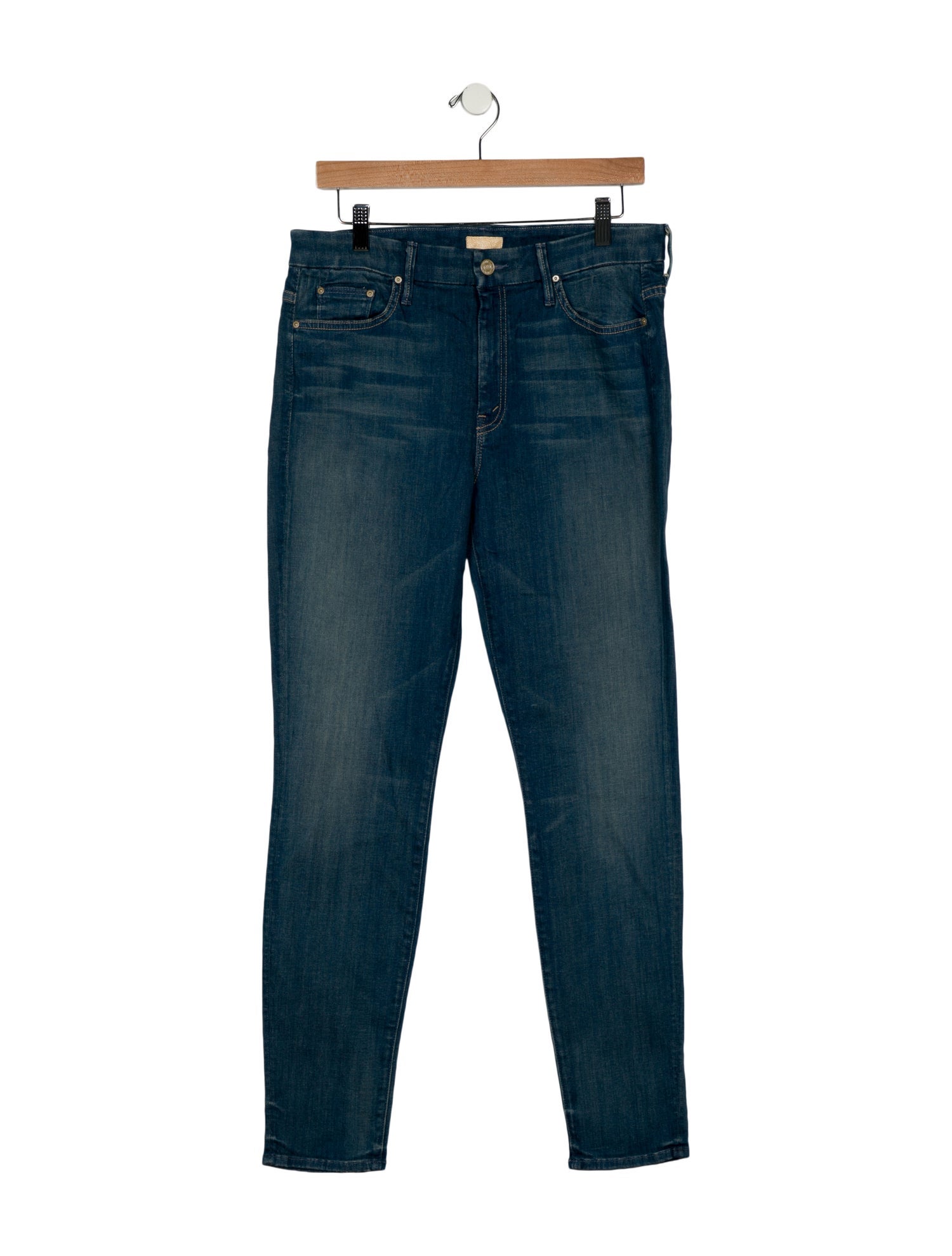 Mother Mid-Rise Straight Leg Jeans