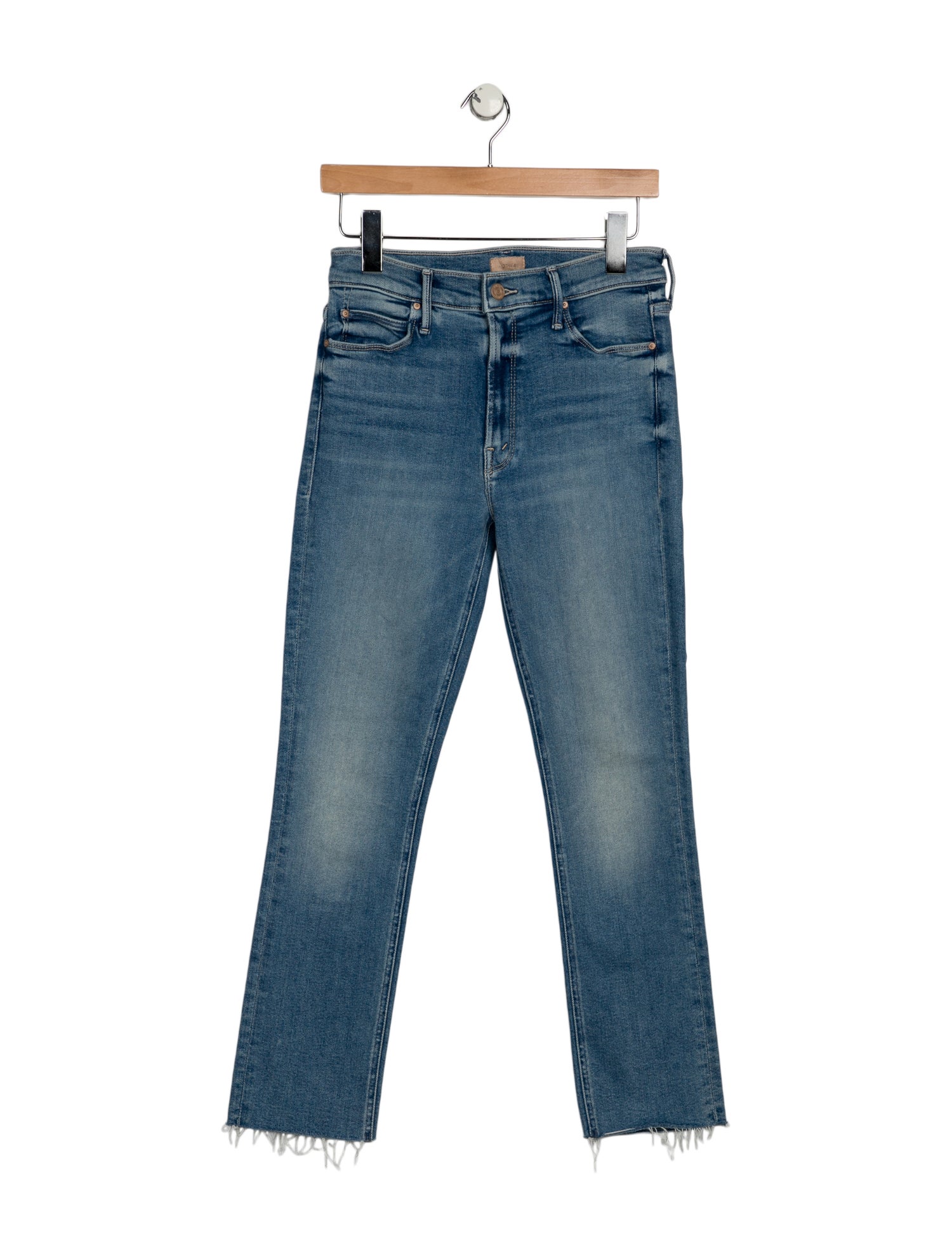 Mother Mid-Rise Straight Leg Jeans