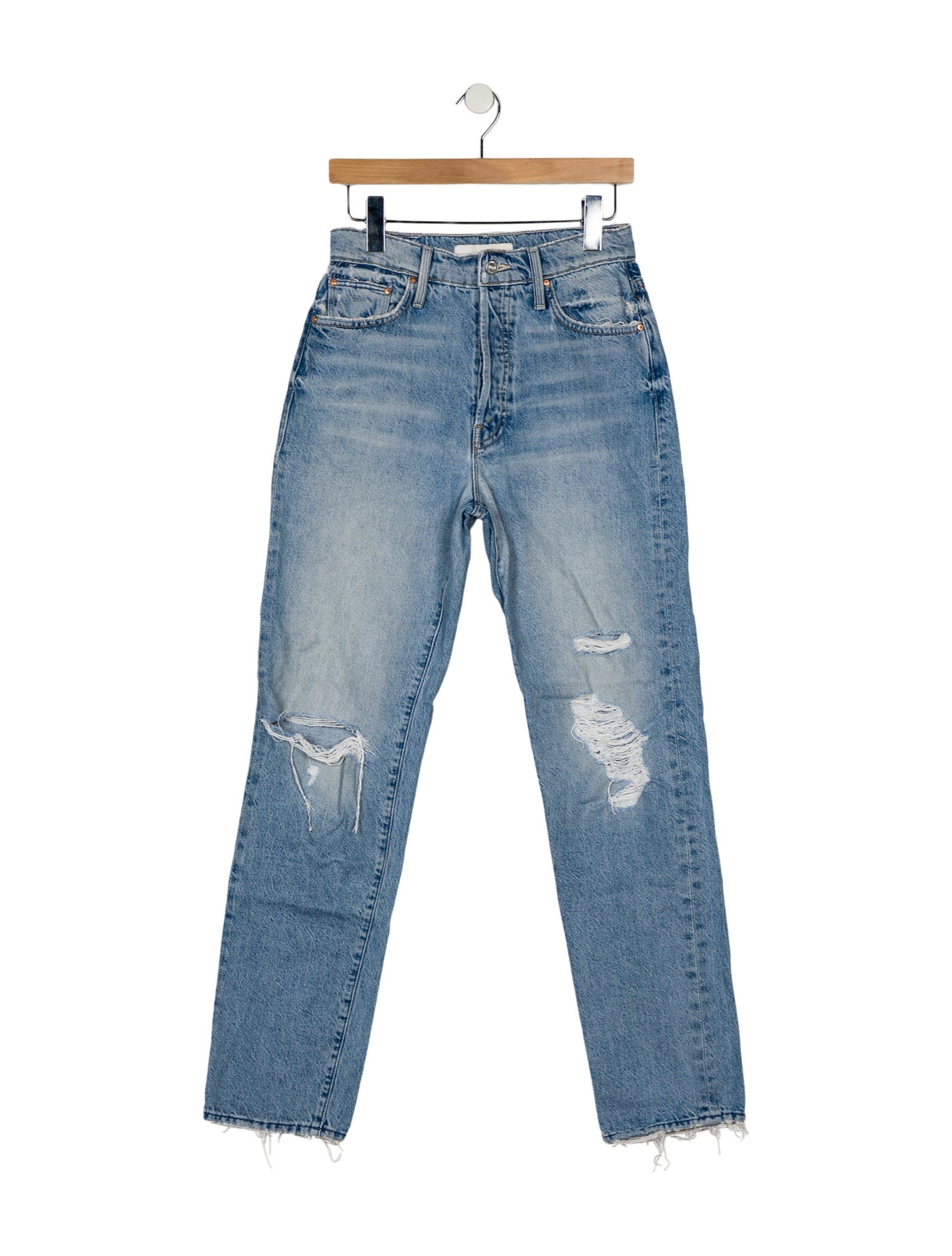 Mother High-Rise Straight Leg Jeans