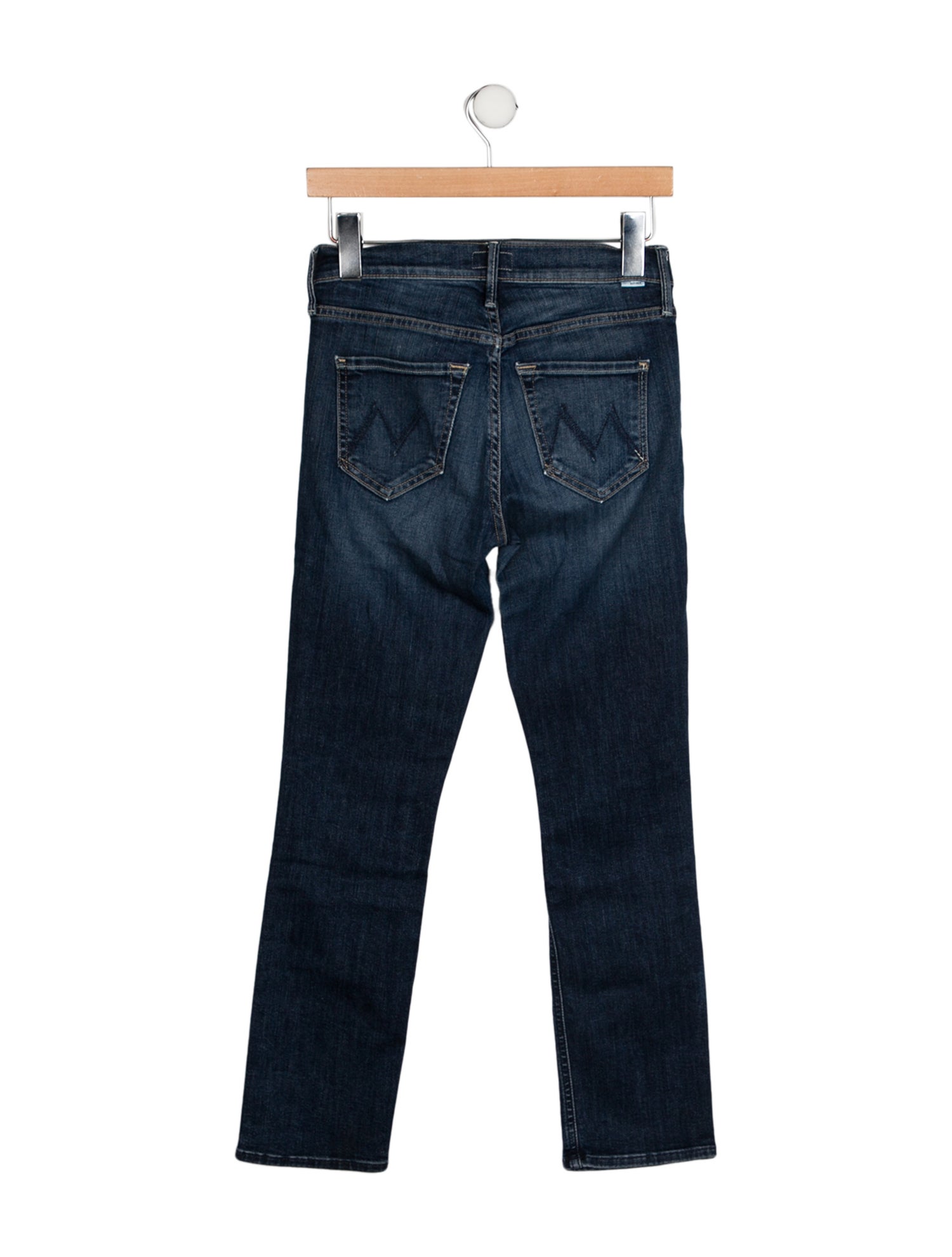 Mother Mid-Rise Straight Leg Jeans