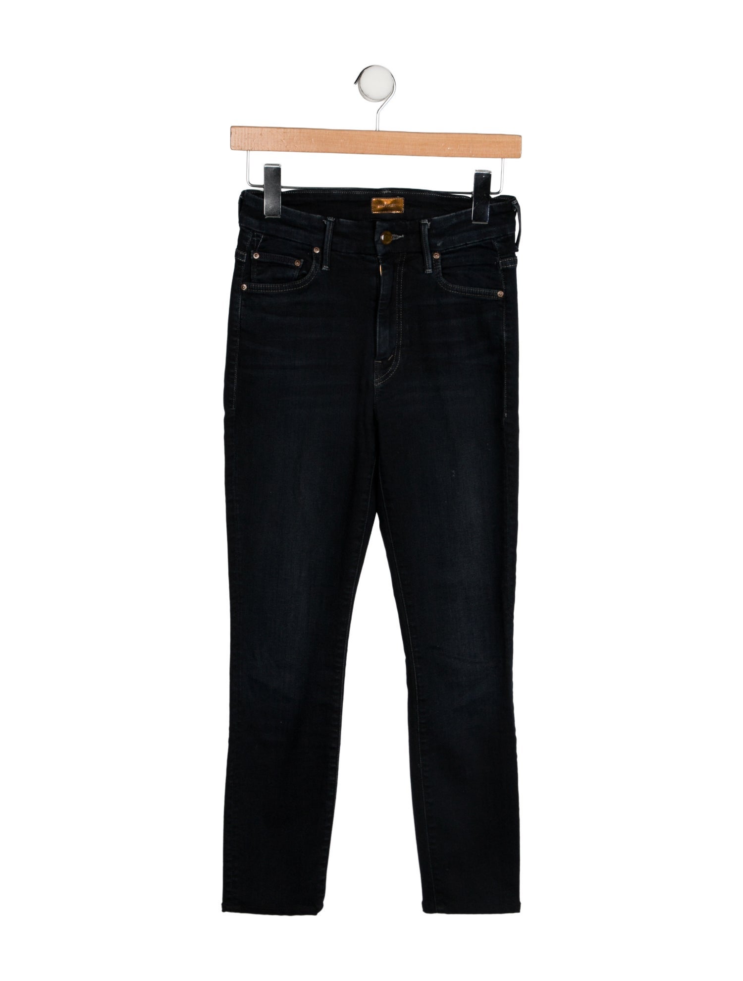 Mother Mid-Rise Skinny Leg Jeans