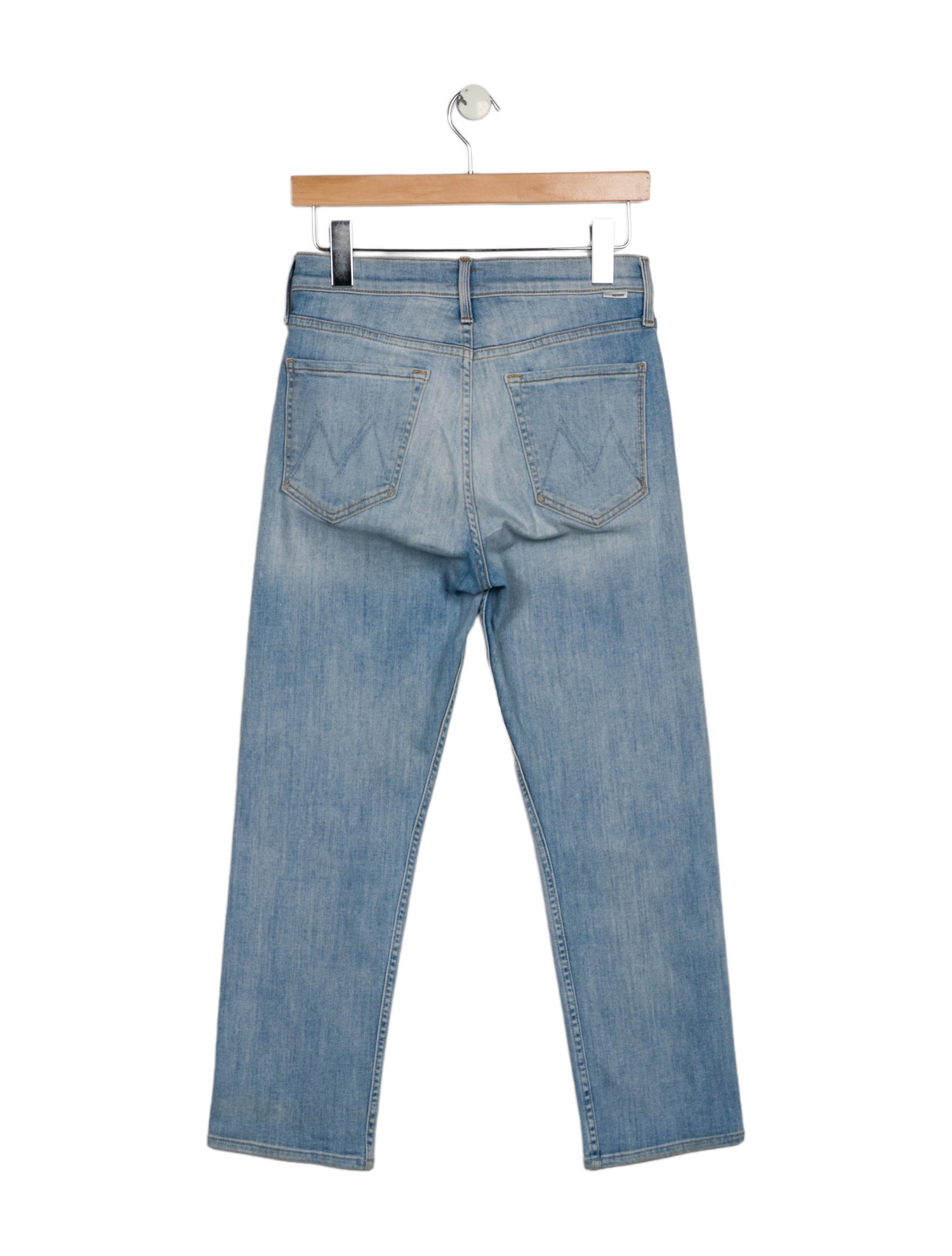 Mother Mid-Rise Straight Leg Jeans