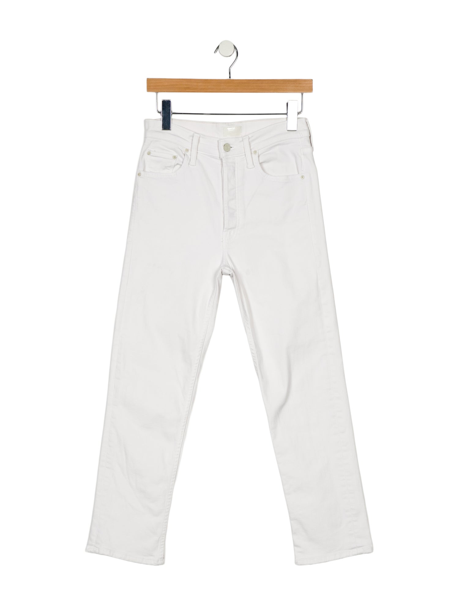 Mother Mid-Rise Straight Leg Jeans