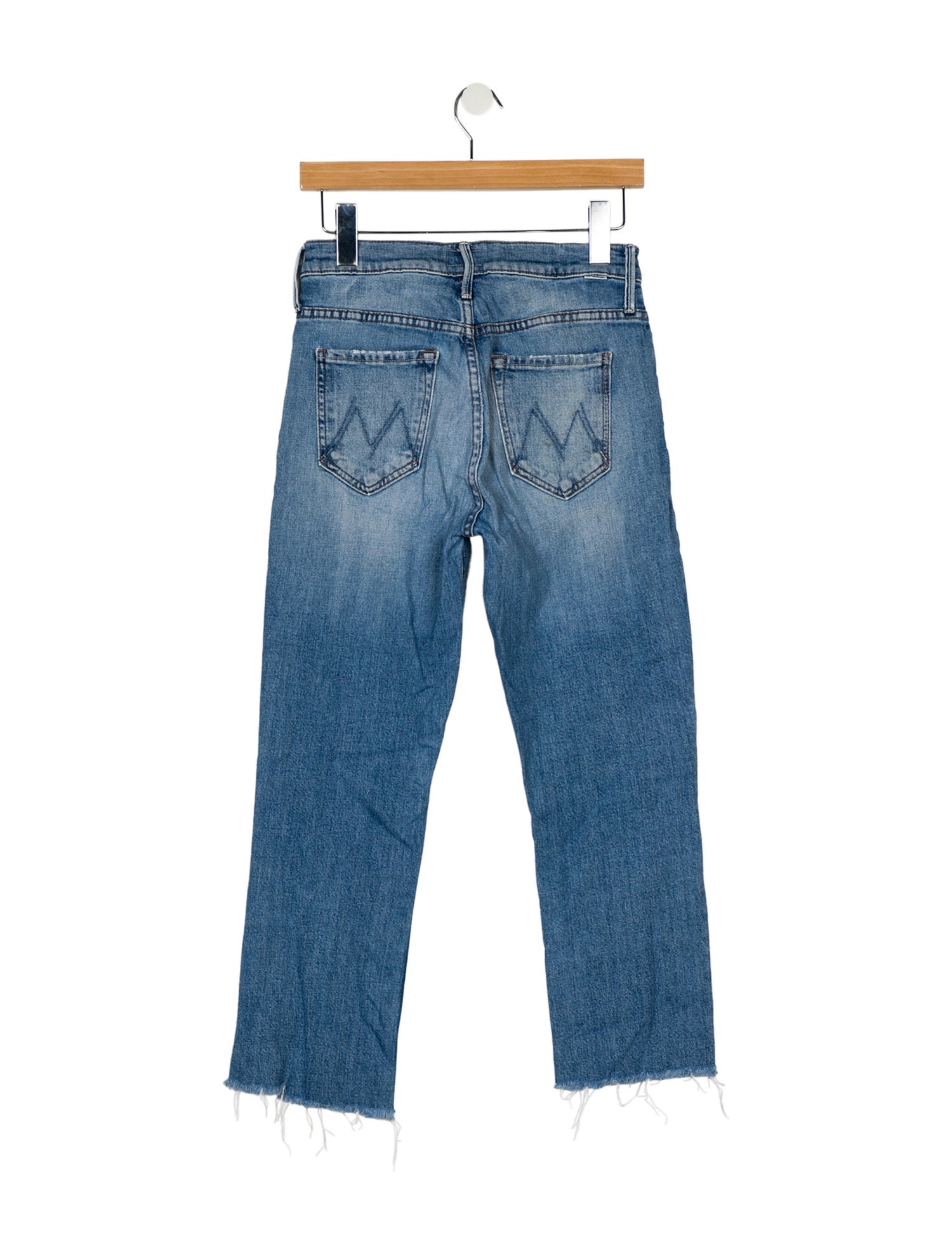 Mother Mid-Rise Straight Leg Jeans