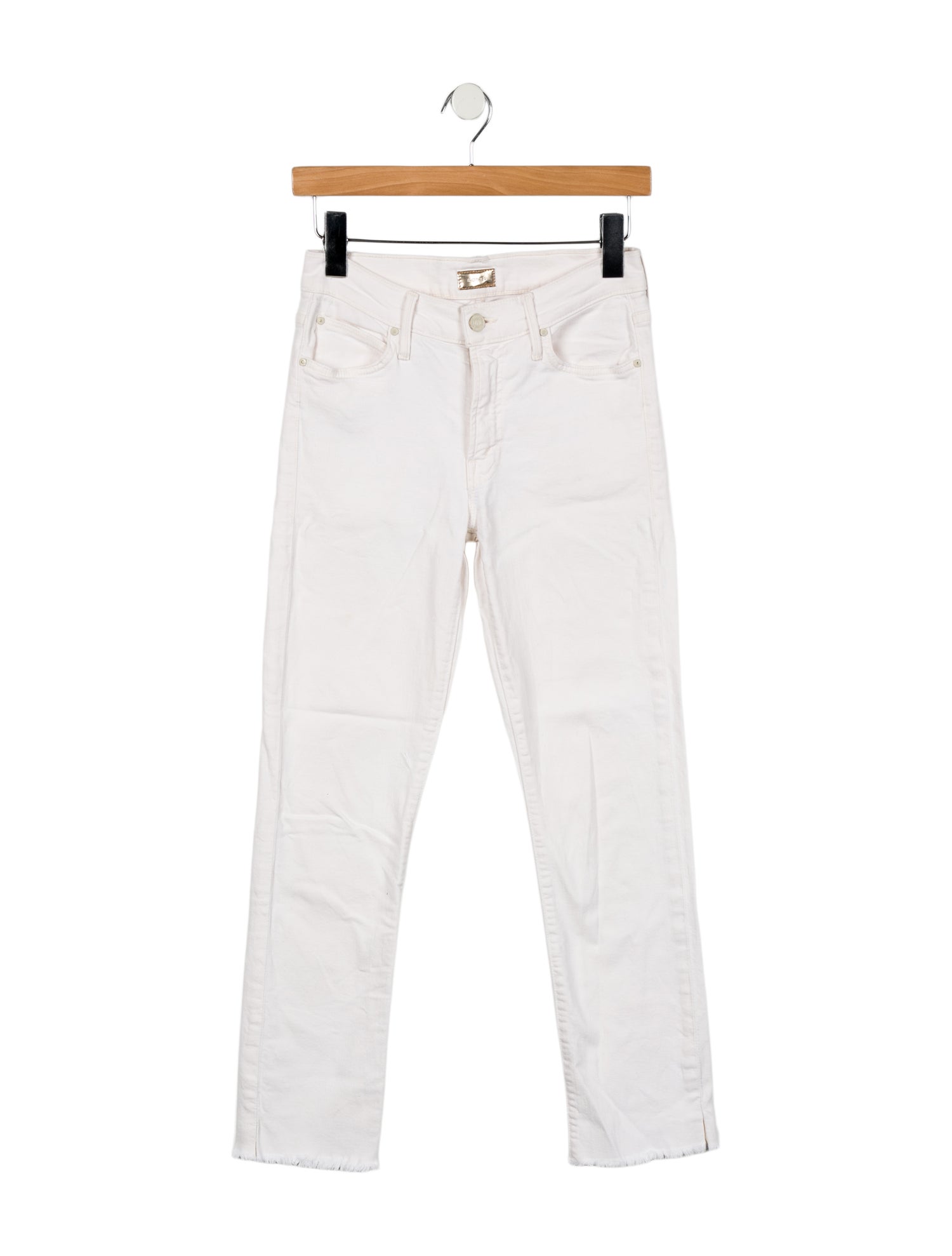 Mother Mid-Rise Straight Leg Jeans