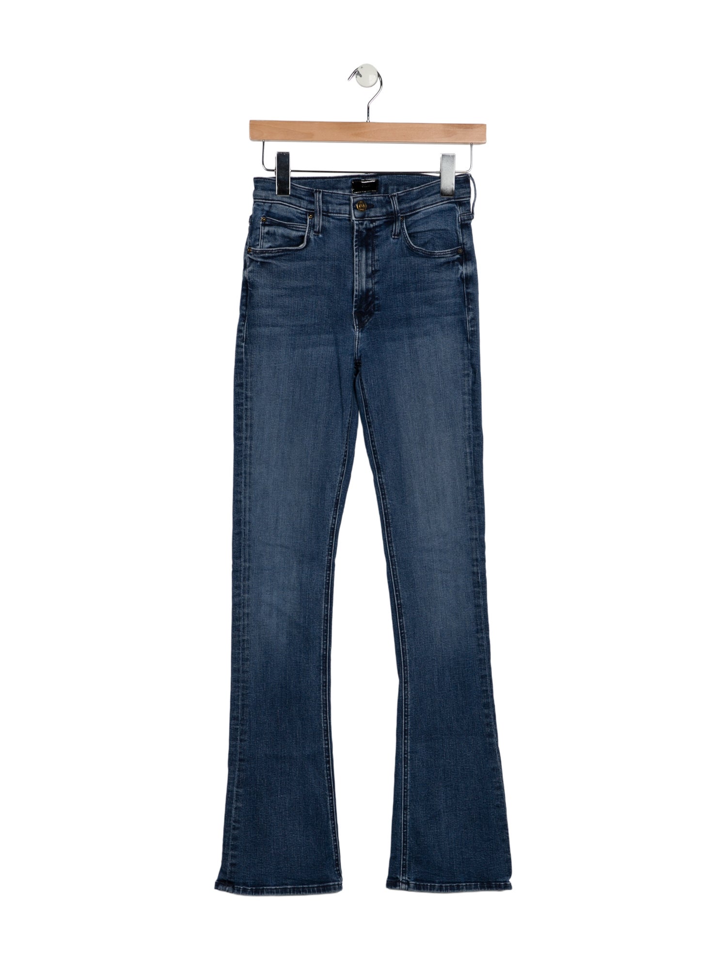 Mother Mid-Rise Straight Leg Jeans