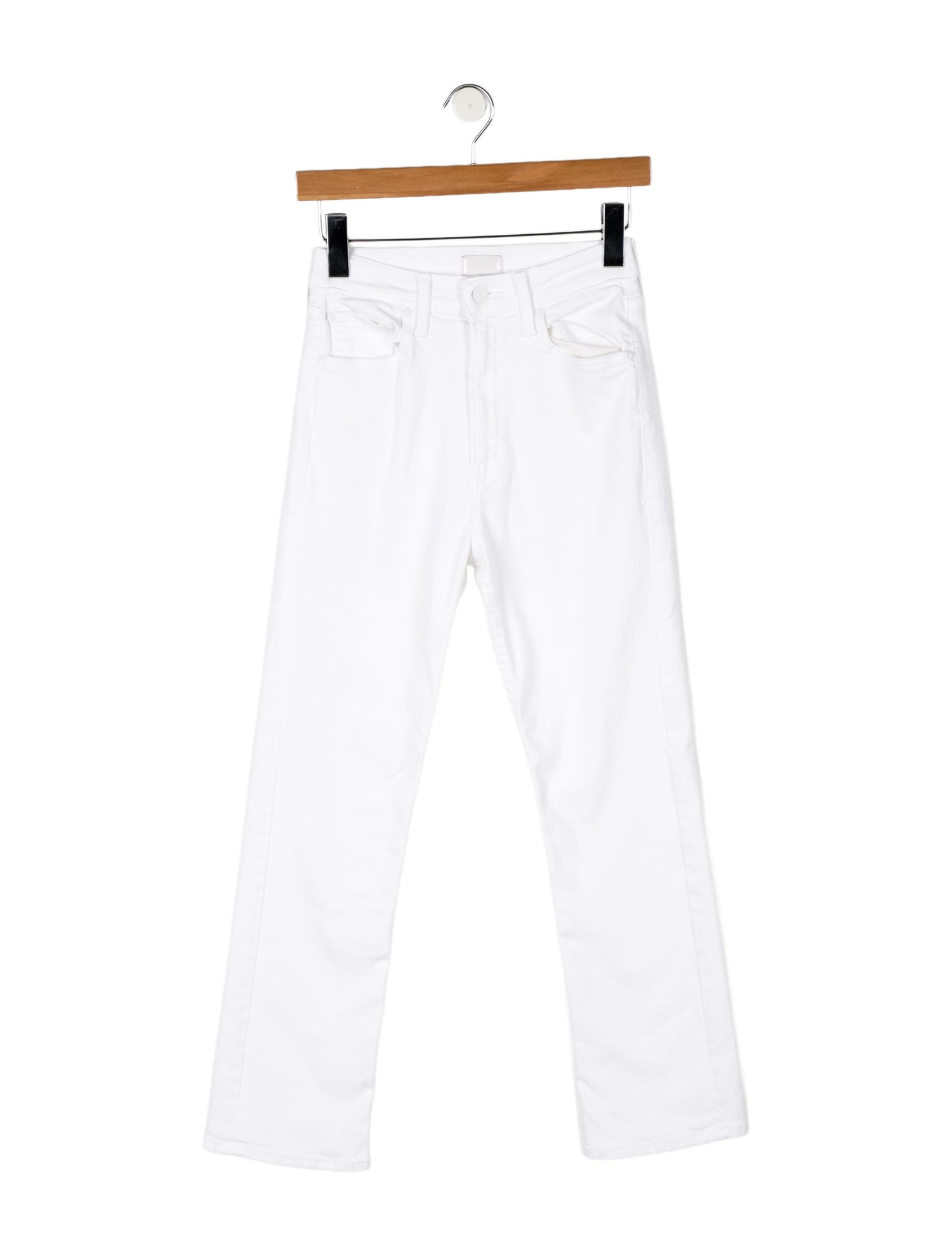 Mother Mid-Rise Straight Leg Jeans