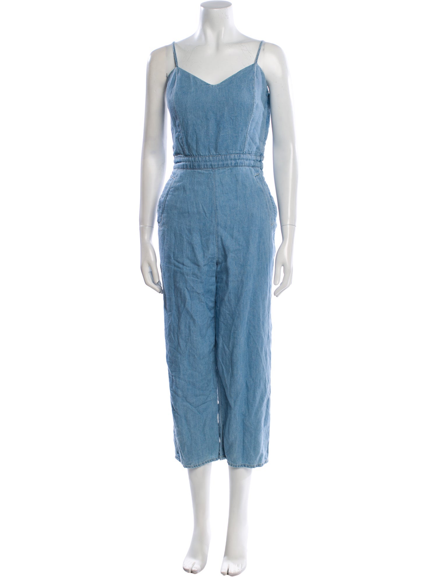 Mother V-Neck Jumpsuit