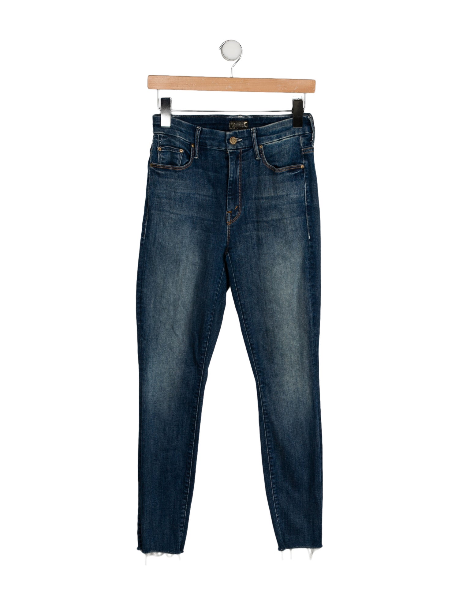 Mother Mid-Rise Skinny Leg Jeans