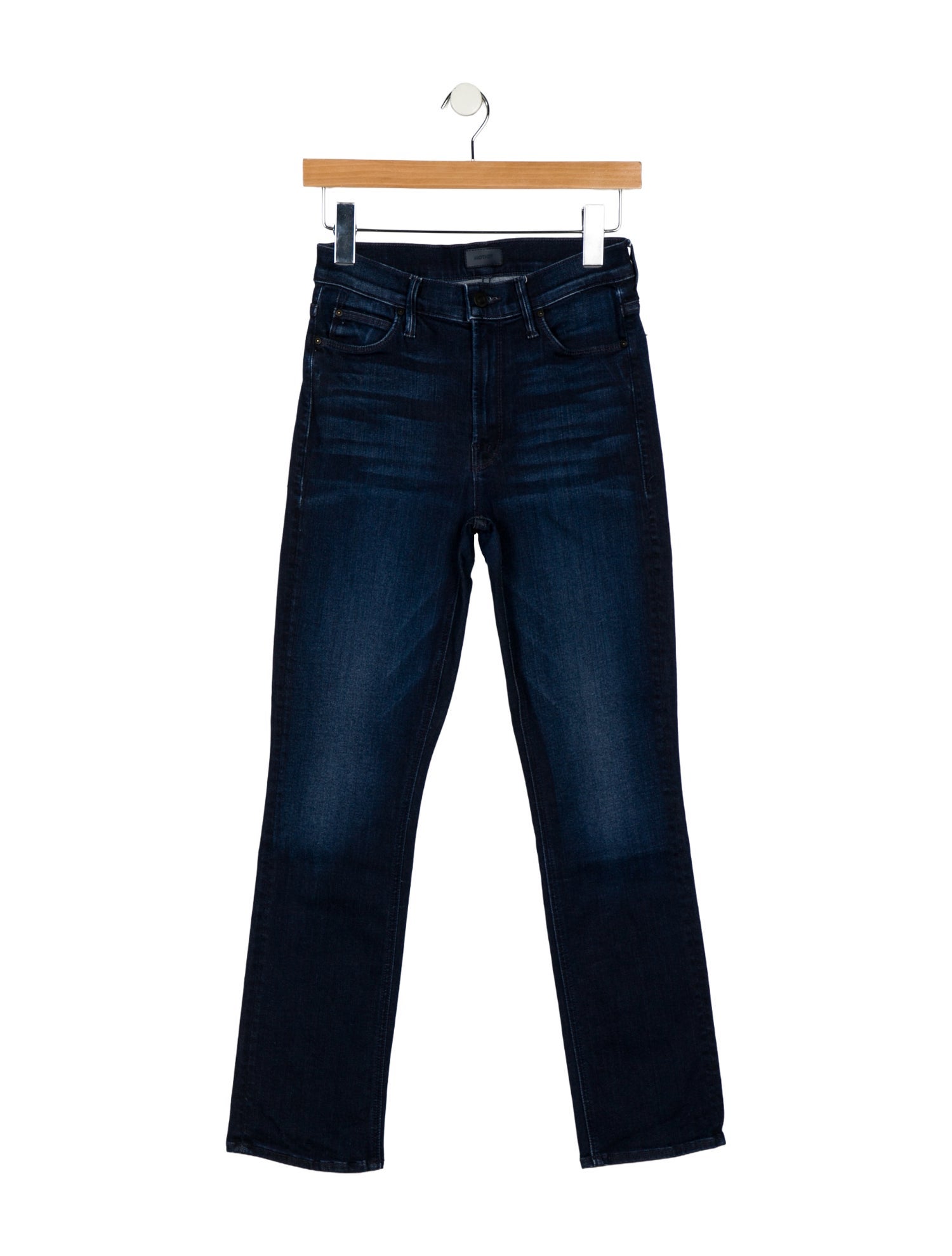 Mother Mid-Rise Straight Leg Jeans