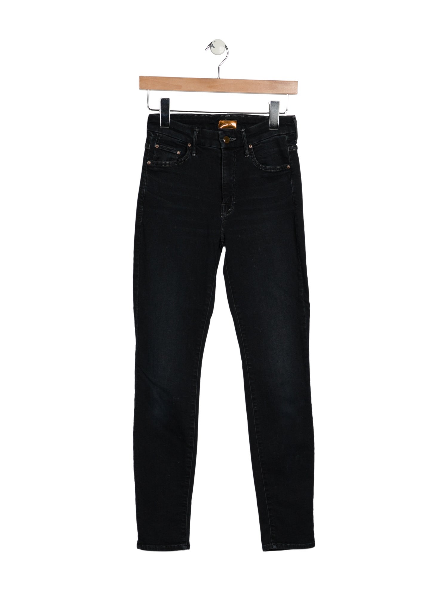 Mother Mid-Rise Skinny Leg Jeans