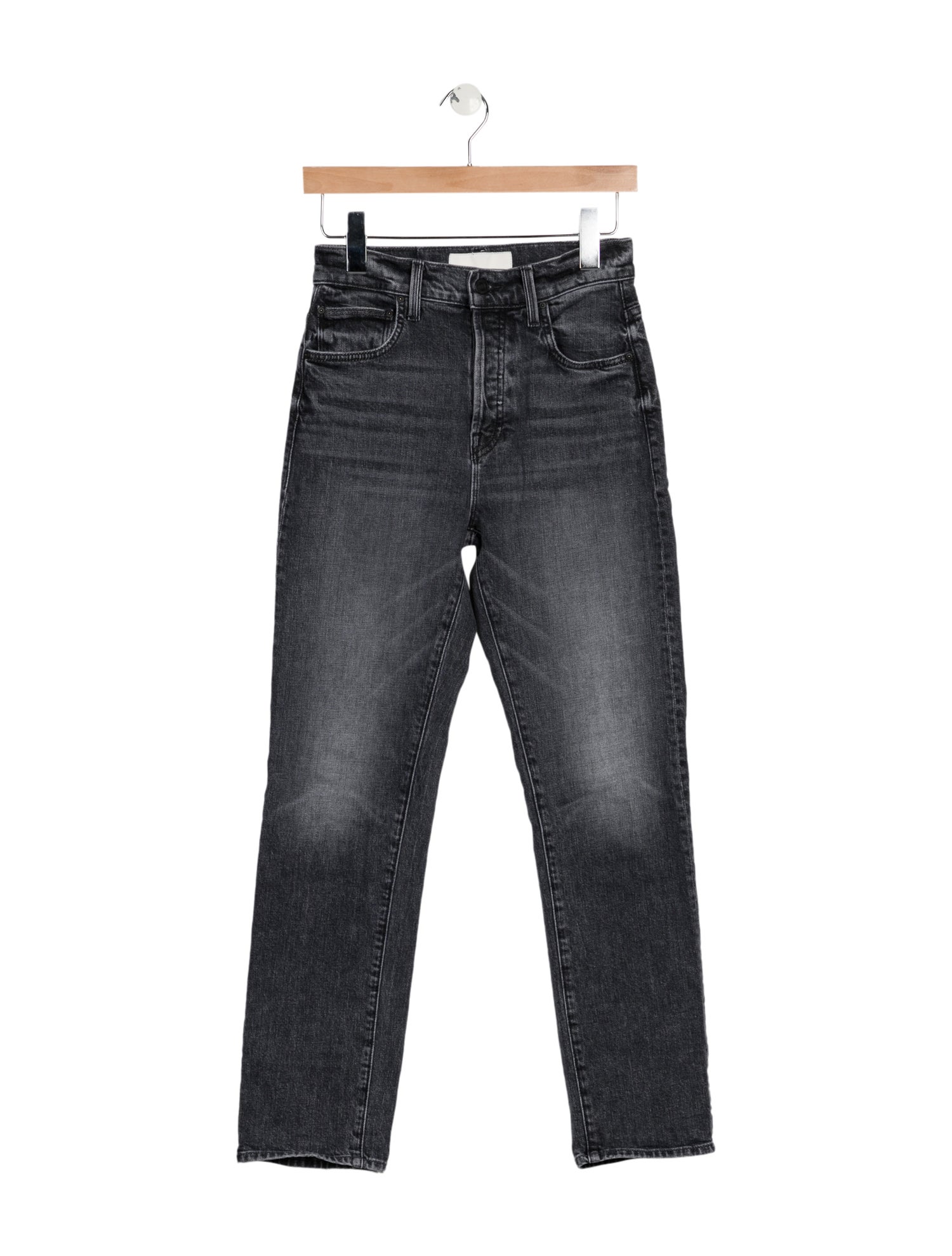 Mother Mid-Rise Straight Leg Jeans