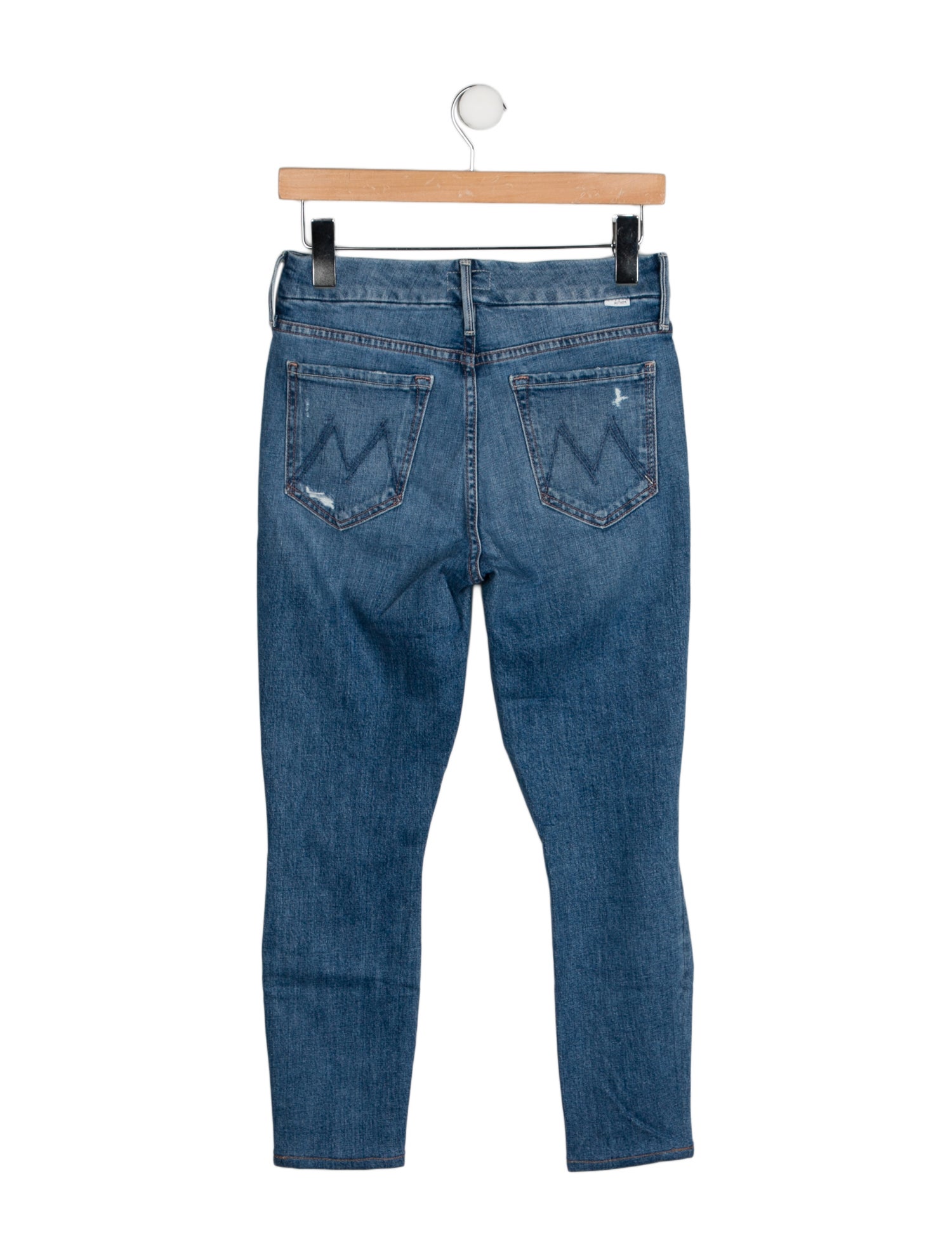Mother Mid-Rise Skinny Leg Jeans