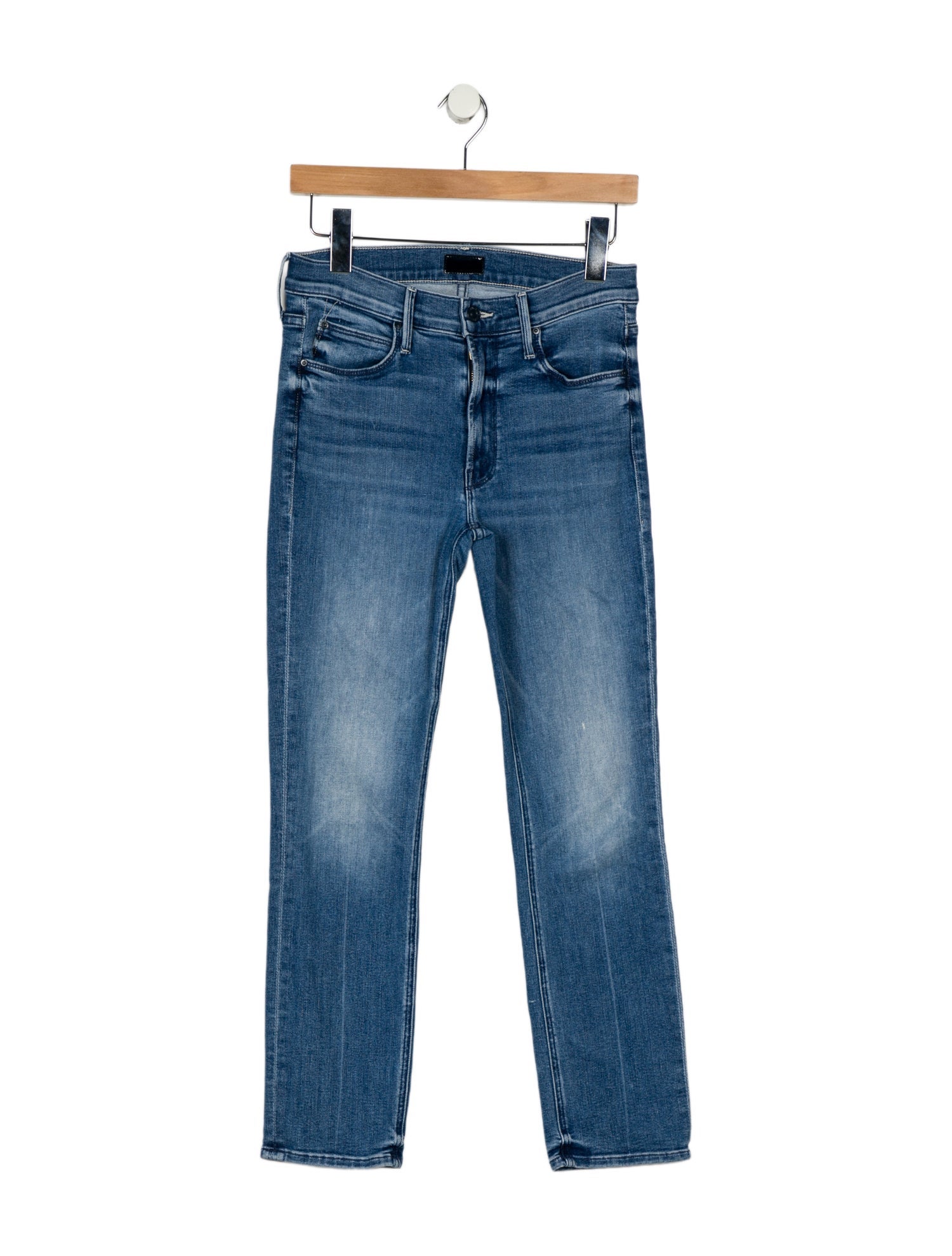 Mother Mid-Rise Straight Leg Jeans