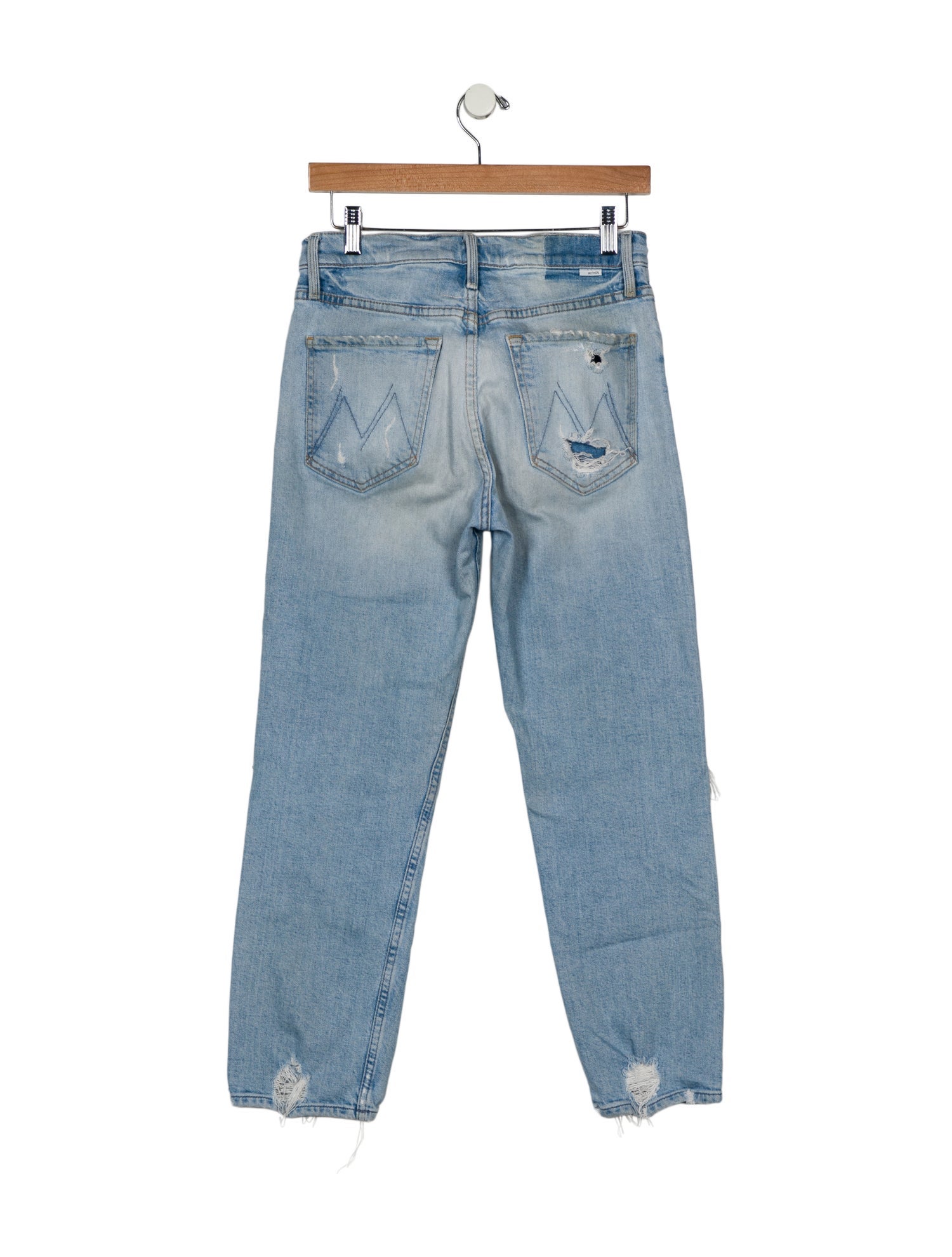 Mother Mid-Rise Straight Leg Jeans