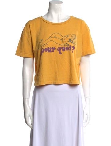 Mother Tops Graphic Print Crew Neck T-Shirt S