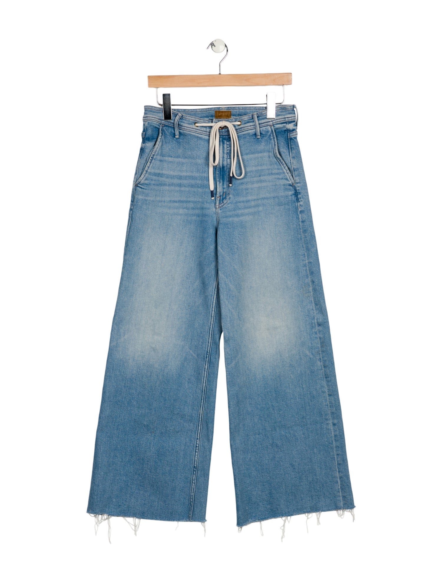 Mother Mid-Rise Wide Leg Jeans