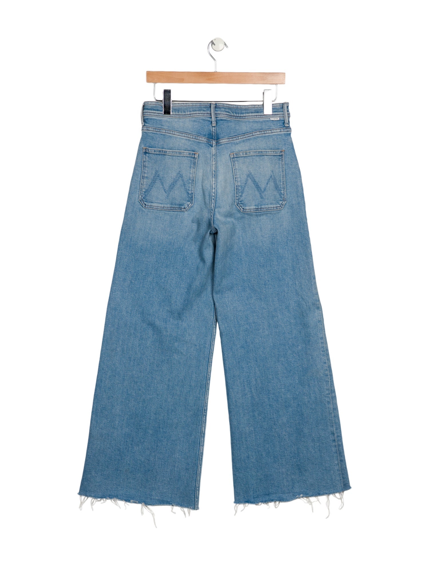 Mother Mid-Rise Wide Leg Jeans