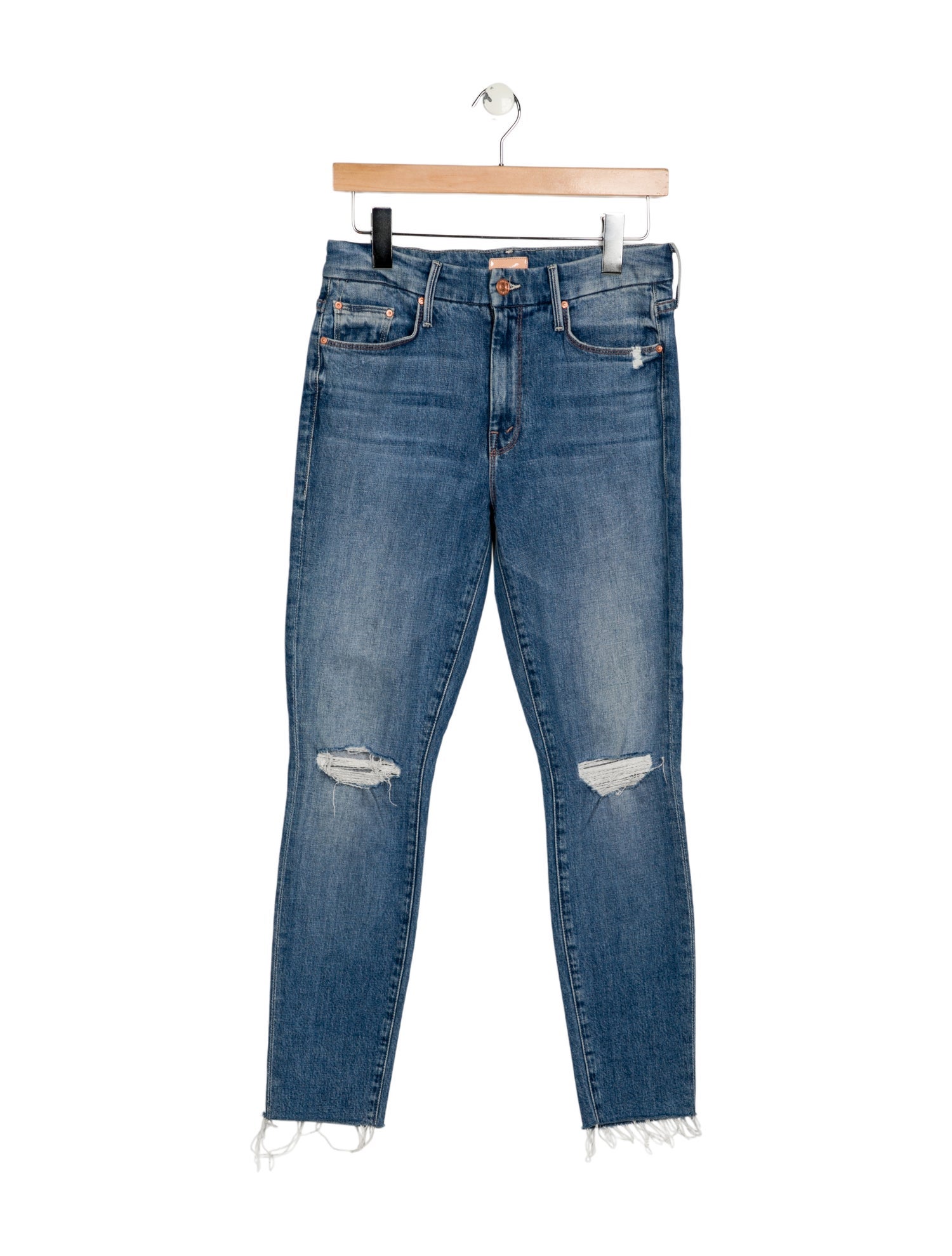 Mother Mid-Rise Skinny Leg Jeans