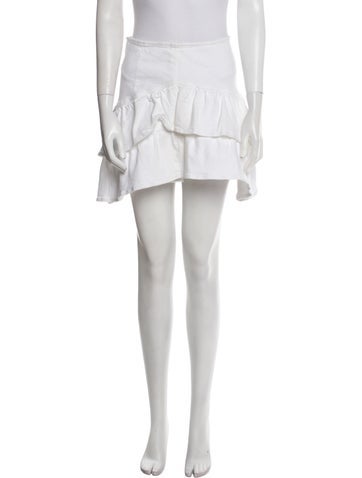 Mother Skirts Ruffle Embellishment Mini Skirt US 28 | M