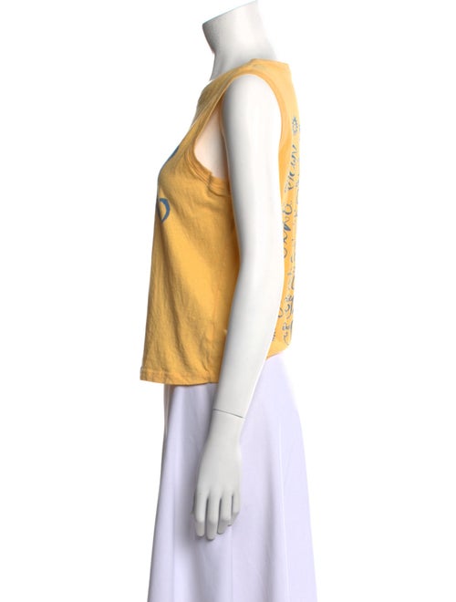 Mother Graphic Print Scoop Neck Top